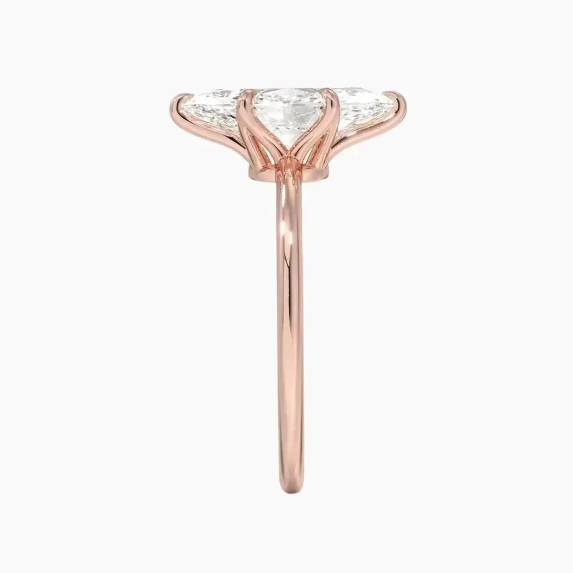 Faye Marquise Solitaire 1 Carat Lab Grown Diamond Engagement Ring in 14K Yellow Gold