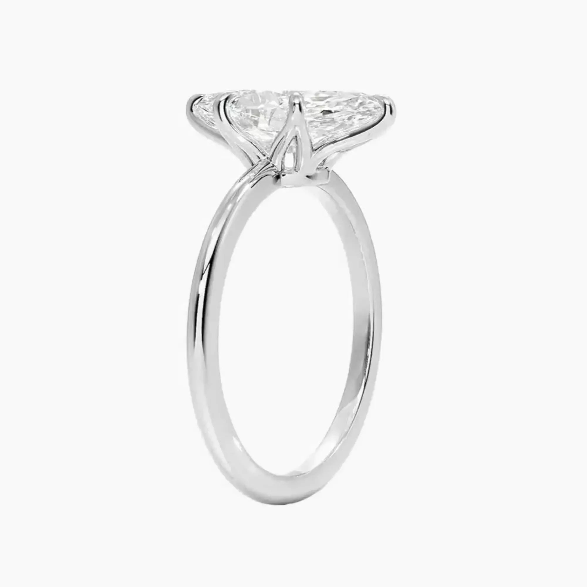 Faye Marquise Solitaire 1.5 Carat Lab Grown Diamond Engagement Ring in 14K Yellow Gold