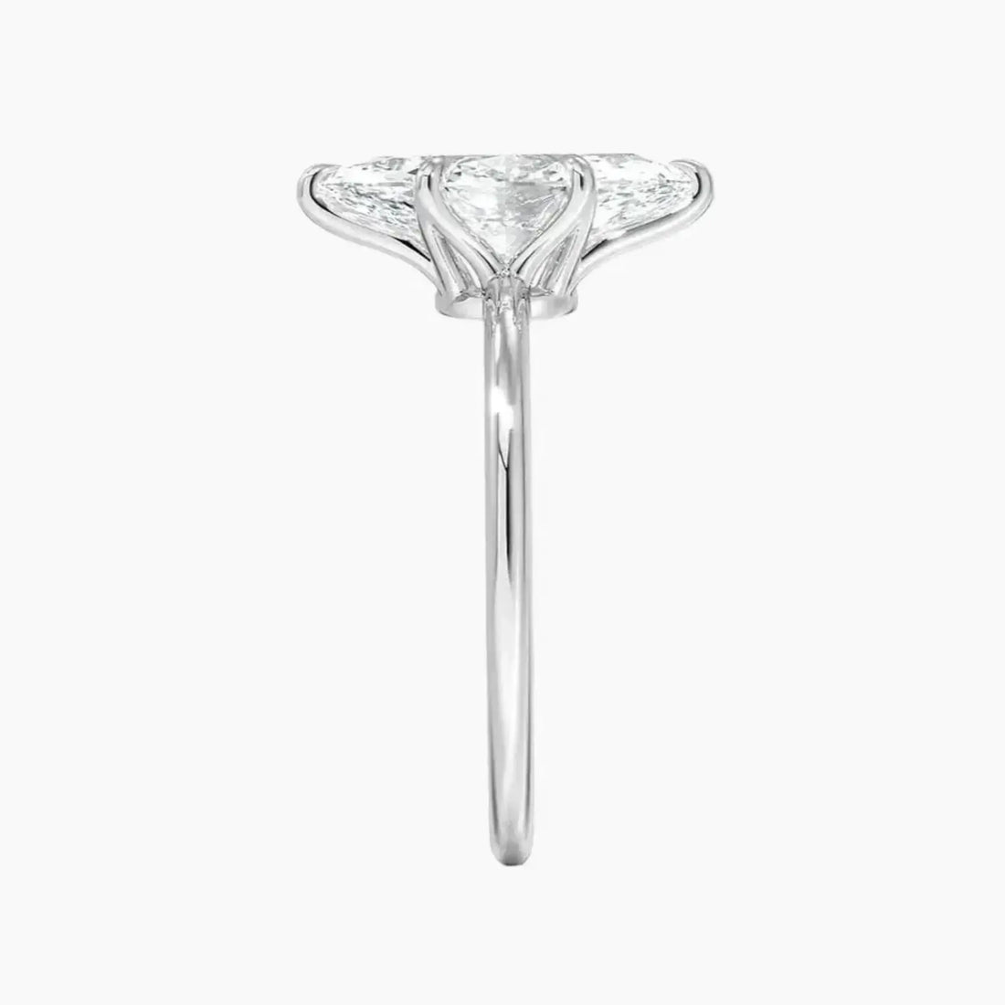 Faye Marquise Solitaire 3 Carat Lab Grown Diamond Engagement Ring in 14K Rose Gold