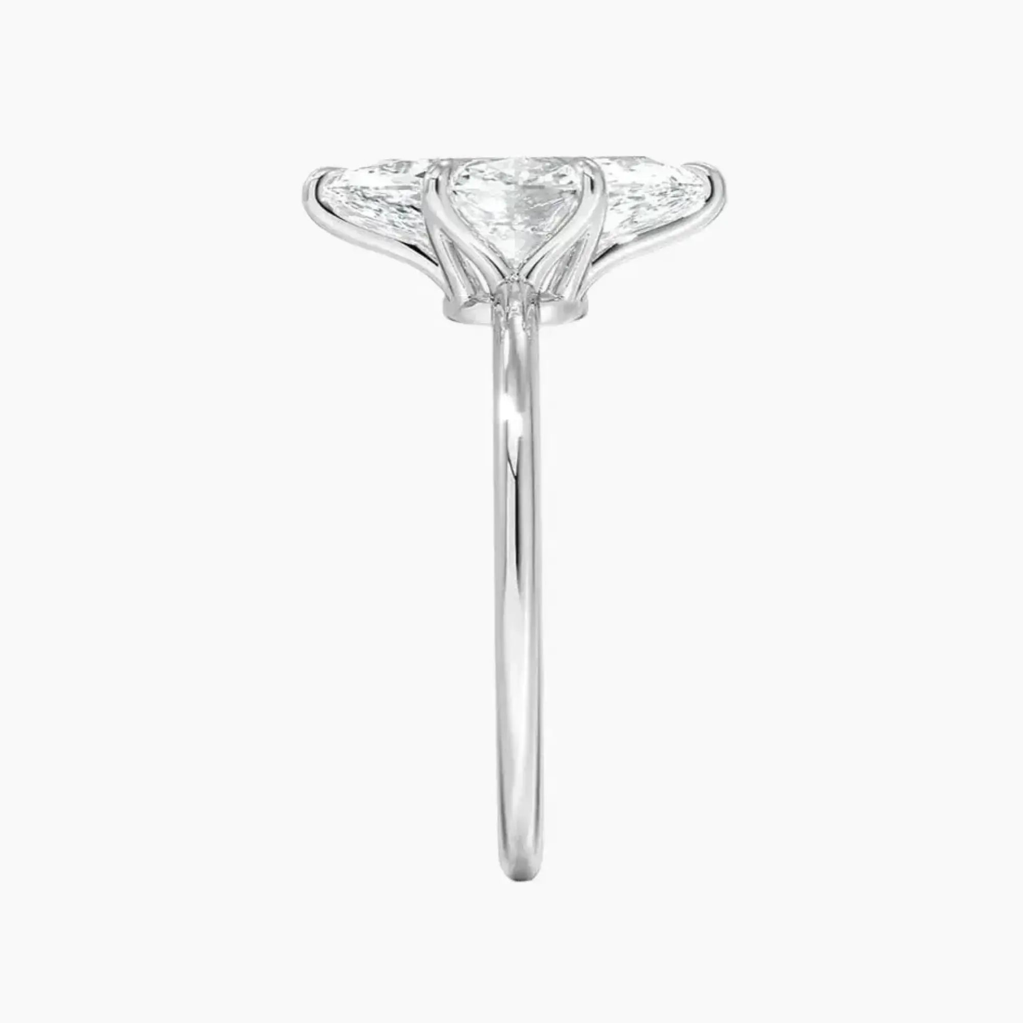 Faye Marquise Solitaire Diamond Ring Setting in 18K Rose Gold