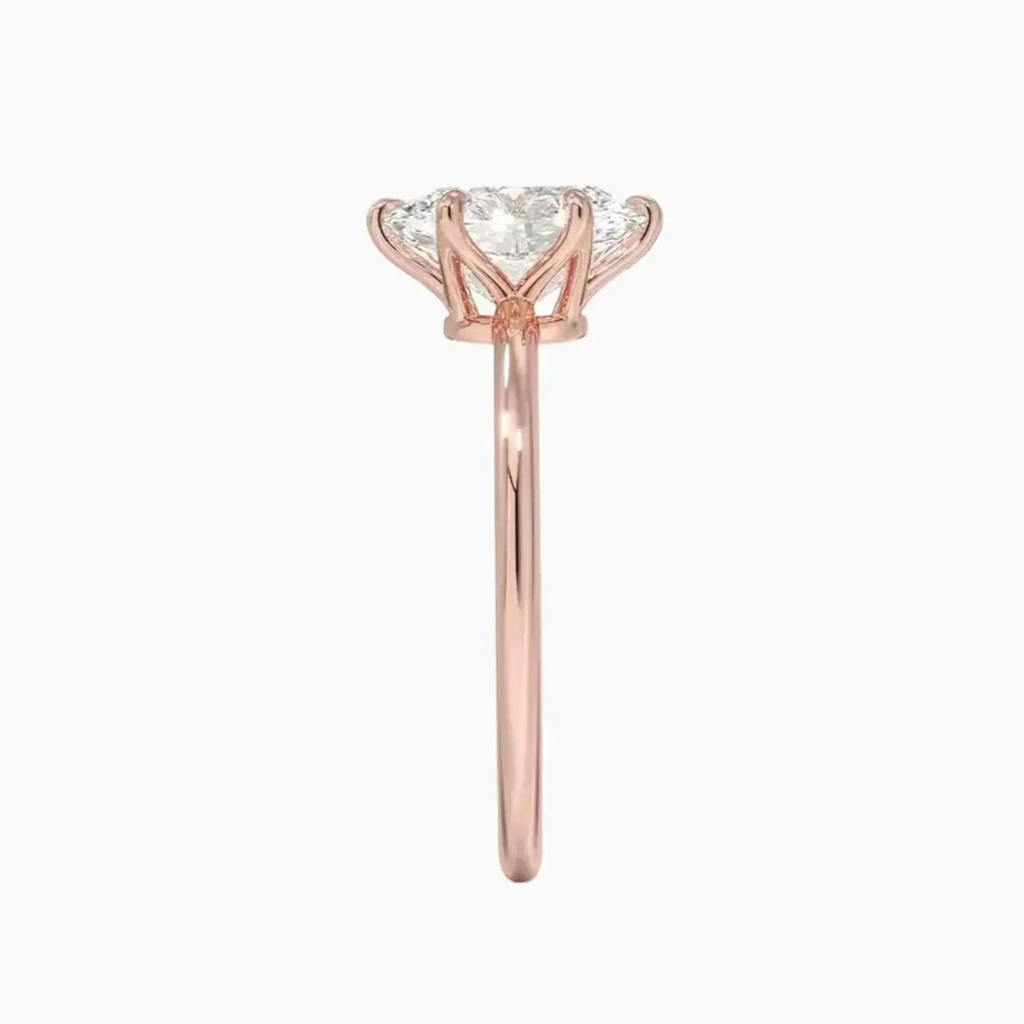 Faye Oval Solitaire 1.5 Carat Lab Grown Diamond Engagement Ring in 18K White Gold