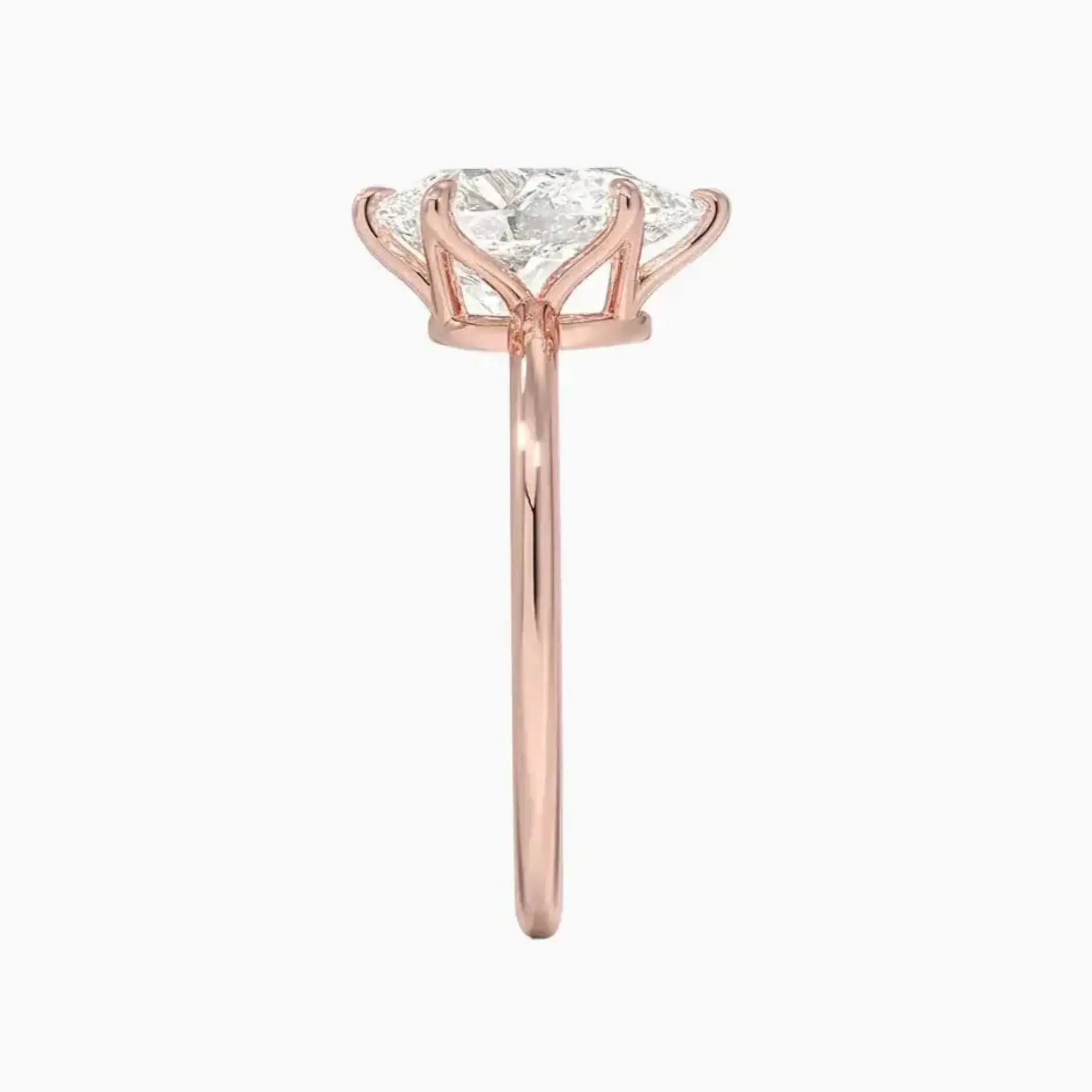 Faye Pear Solitaire 2 Carat Lab Grown Diamond Engagement Ring in 14K White Gold
