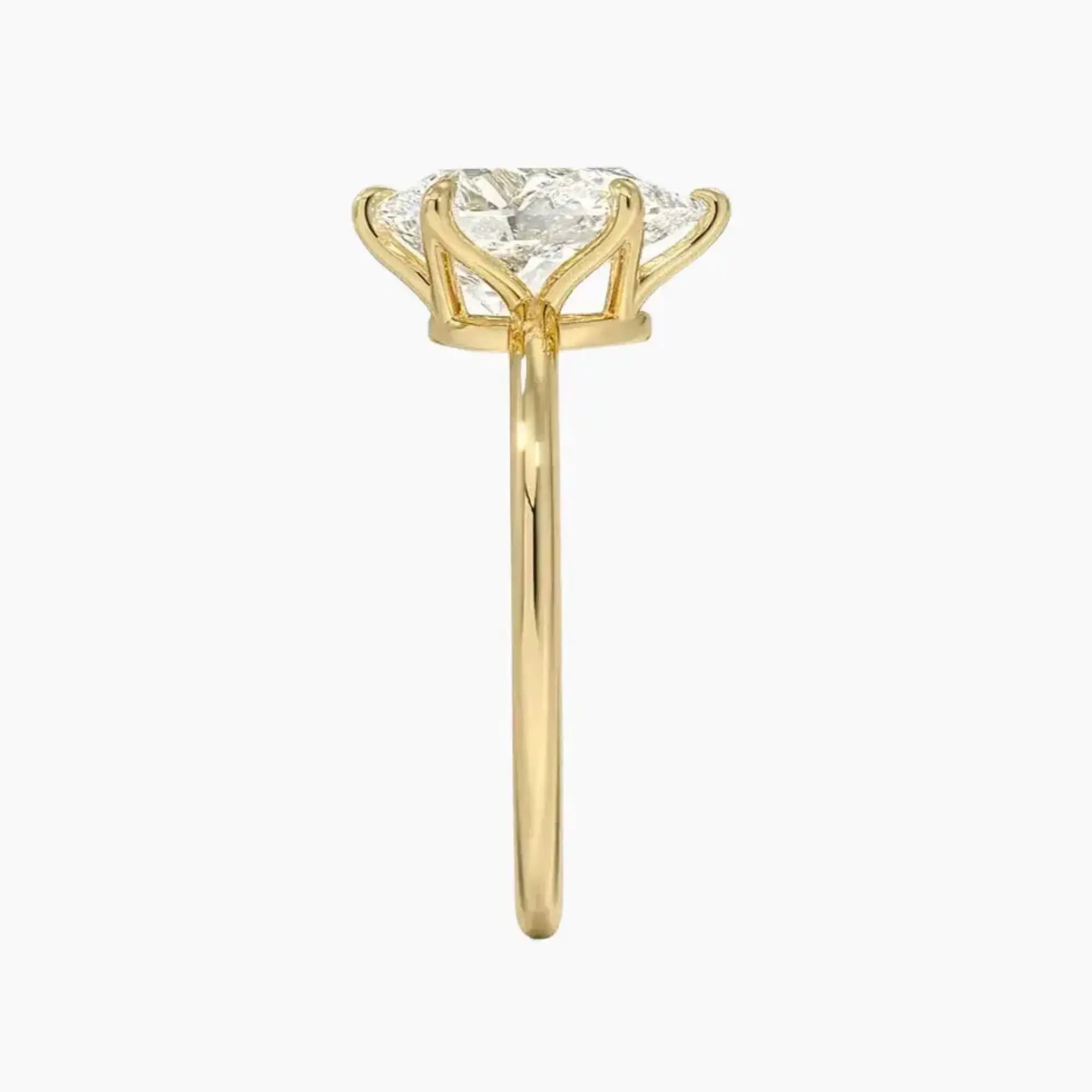 Faye Pear Solitaire 1 Carat Lab Grown Diamond Engagement Ring in 18K Rose Gold