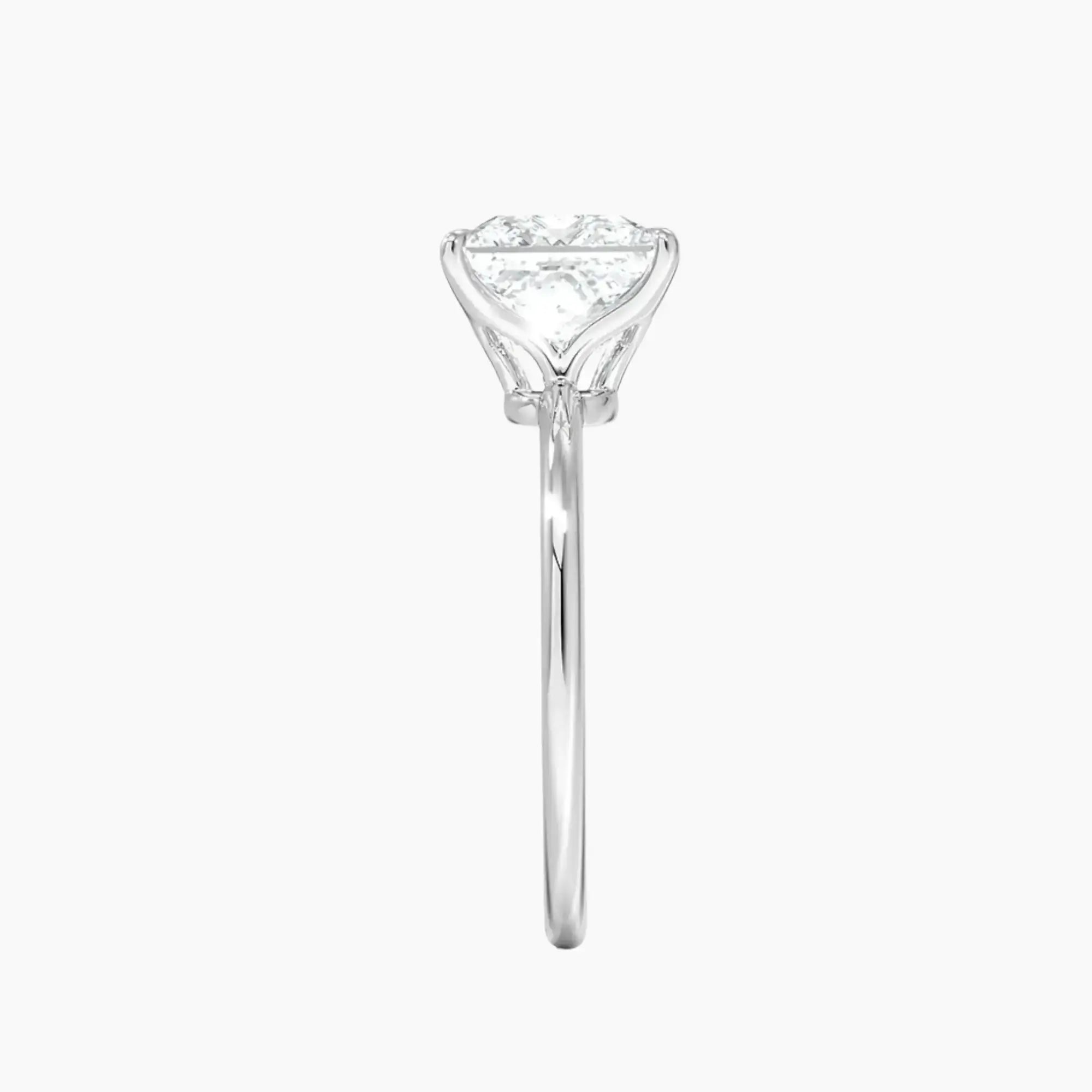 Brielle Princess Solitaire 2.5 Carat Lab Grown Diamond Engagement Ring in 14K Rose Gold