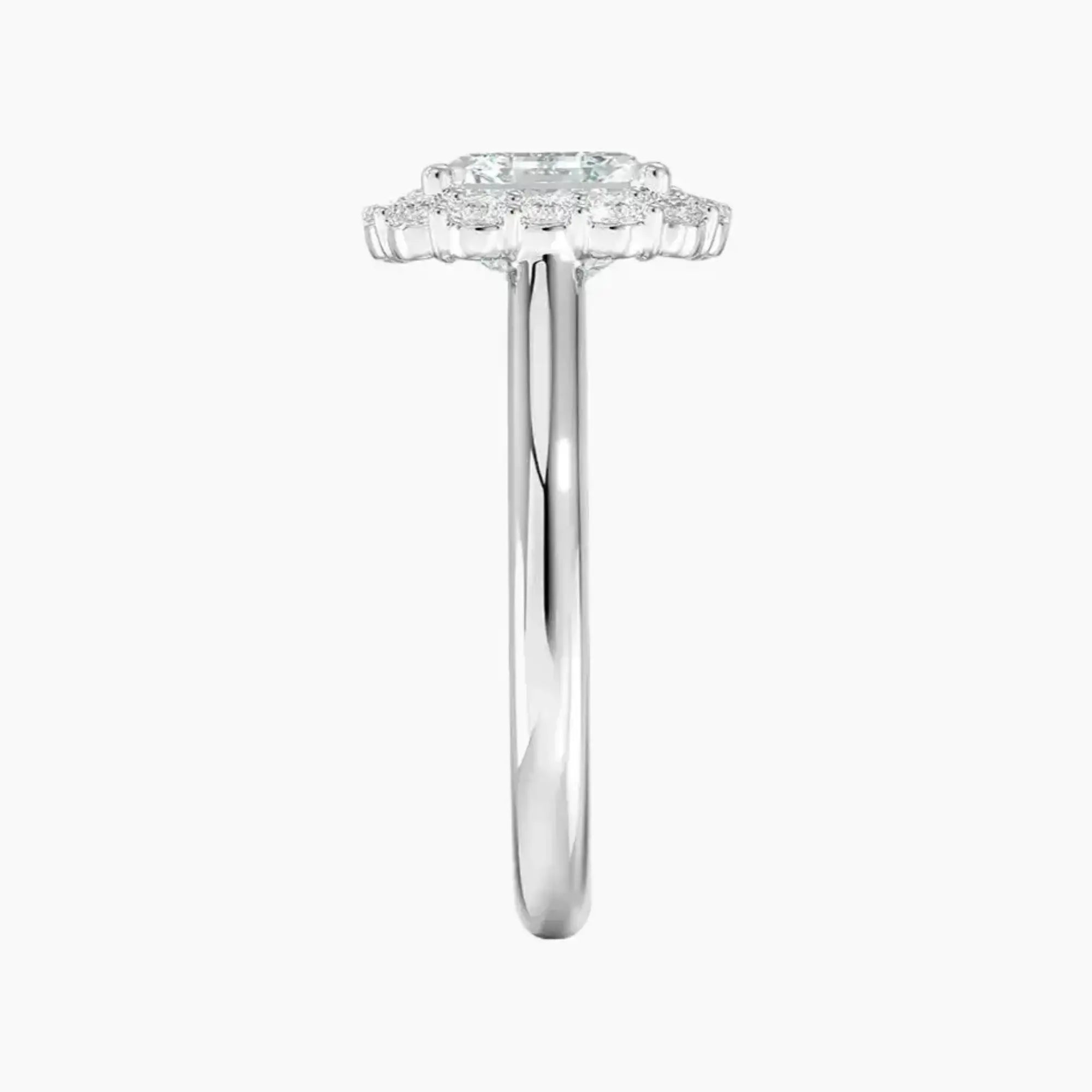 Fiora Asscher Designer 1.5 Carat Lab Grown Diamond Engagement Ring in 18K Yellow Gold