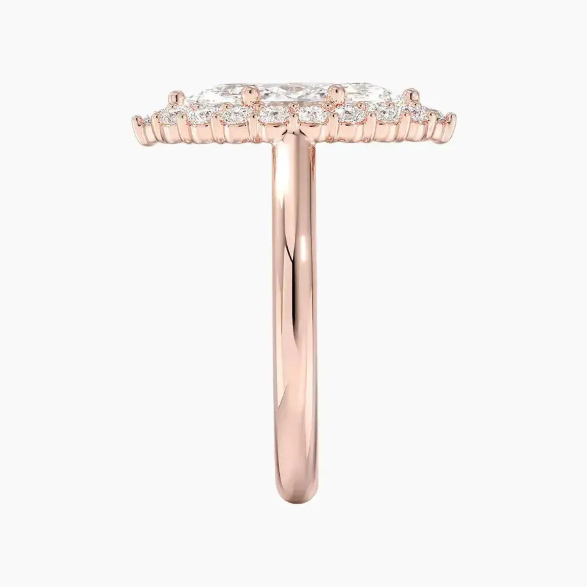 Fiora Marquise Designer 1.5 Carat Lab Grown Diamond Engagement Ring in 14K Yellow Gold