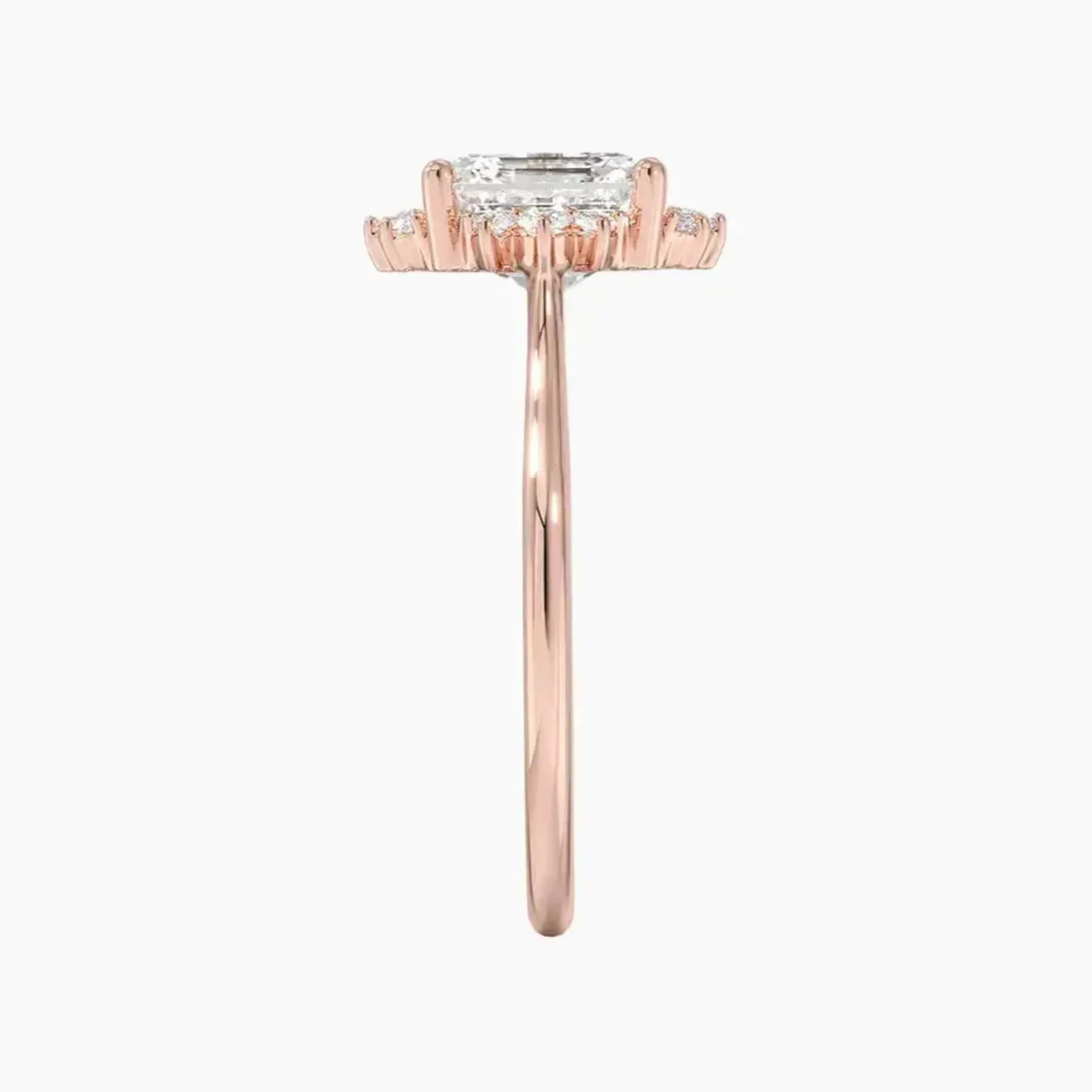 Nadia Asscher Designer Diamond Ring Setting in 14K Yellow Gold