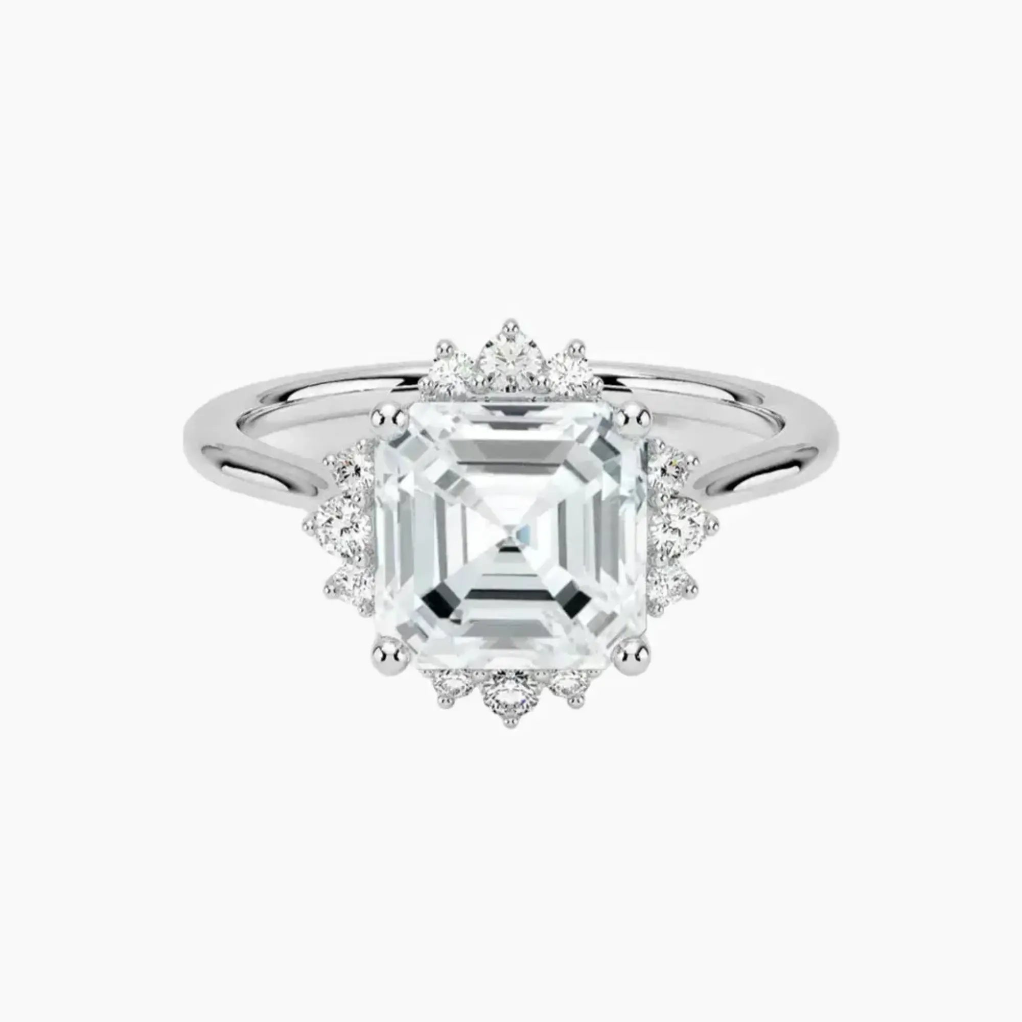 Nadia Asscher Designer 1 Carat Lab Grown Diamond Engagement Ring in 14K Yellow Gold