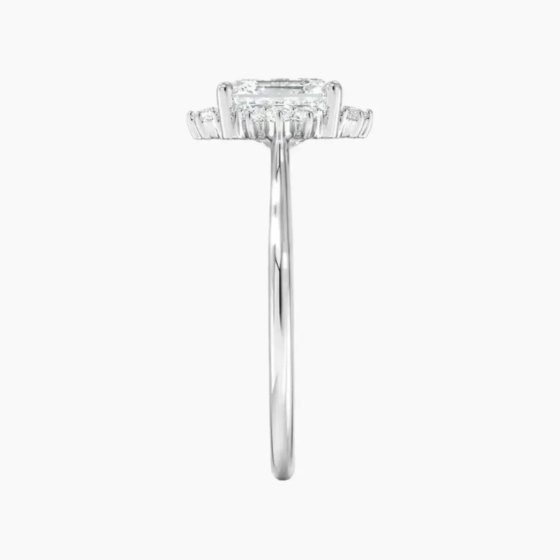 Nadia Asscher Designer 2 Carat Lab Grown Diamond Engagement Ring in 18K Yellow Gold