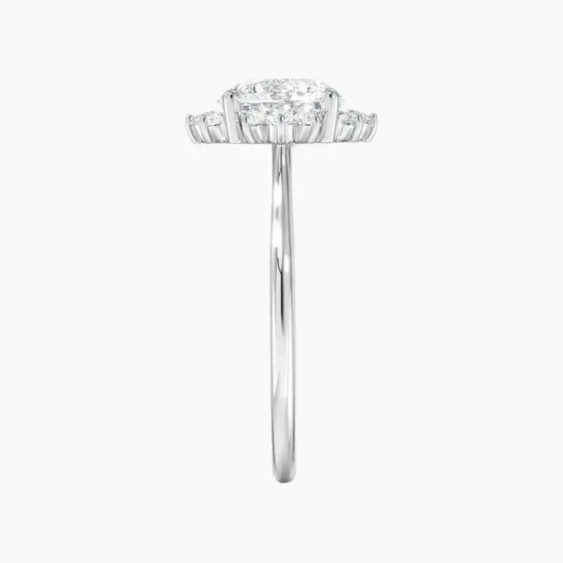 Nadia Round Designer 2.5 Carat Lab Grown Diamond Engagement Ring in 18K Yellow Gold