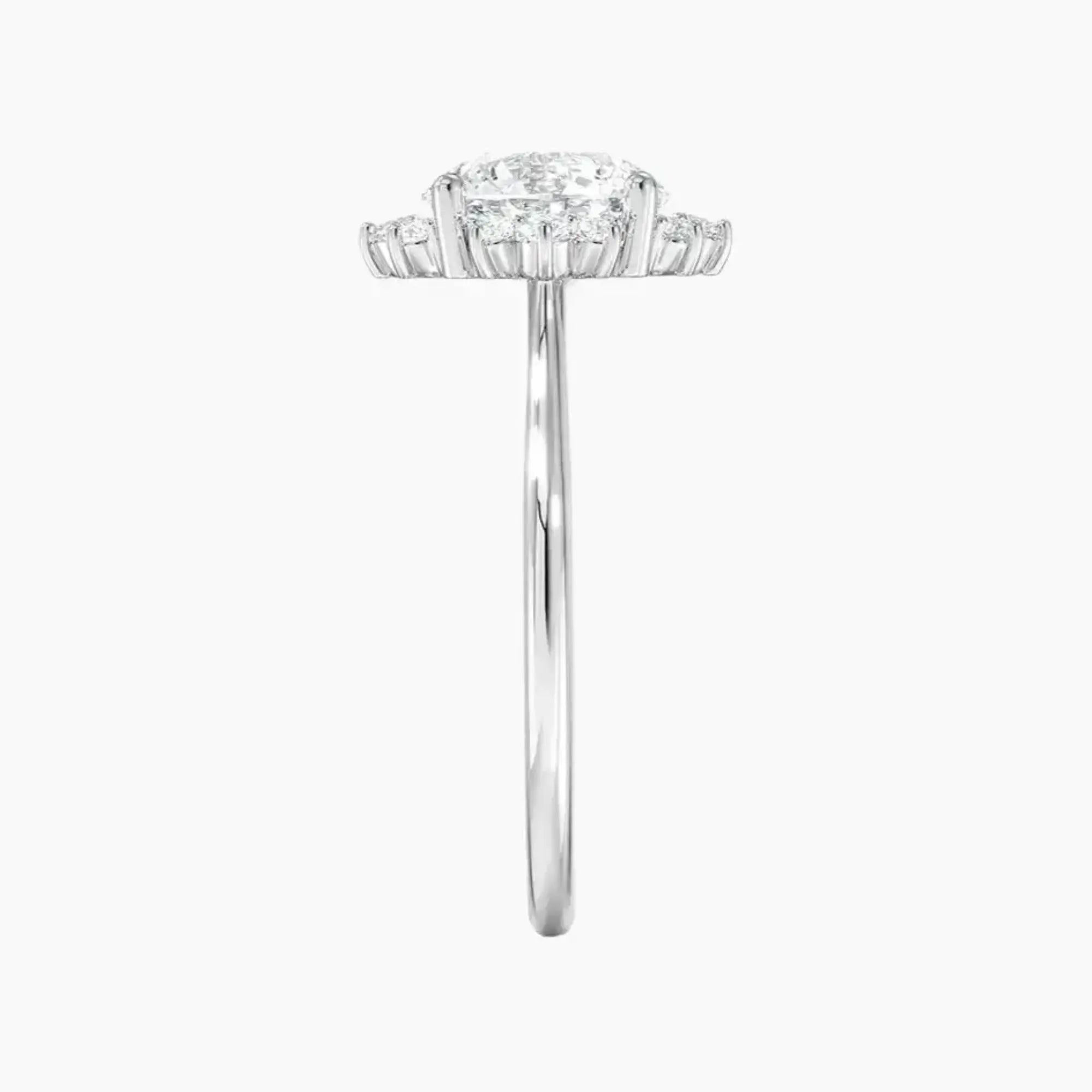 Nadia Round Designer 1.5 Carat Lab Grown Diamond Engagement Ring in 14K Yellow Gold