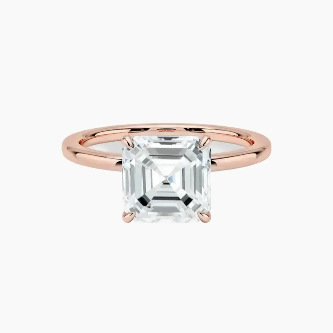 Giselle Asscher Hidden Halo 2.5 Carat Lab Grown Diamond Engagement Ring in 14K White Gold