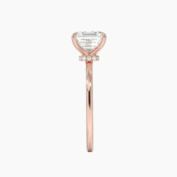 Giselle Asscher Hidden Halo 2.5 Carat Lab Grown Diamond Engagement Ring in 14K White Gold