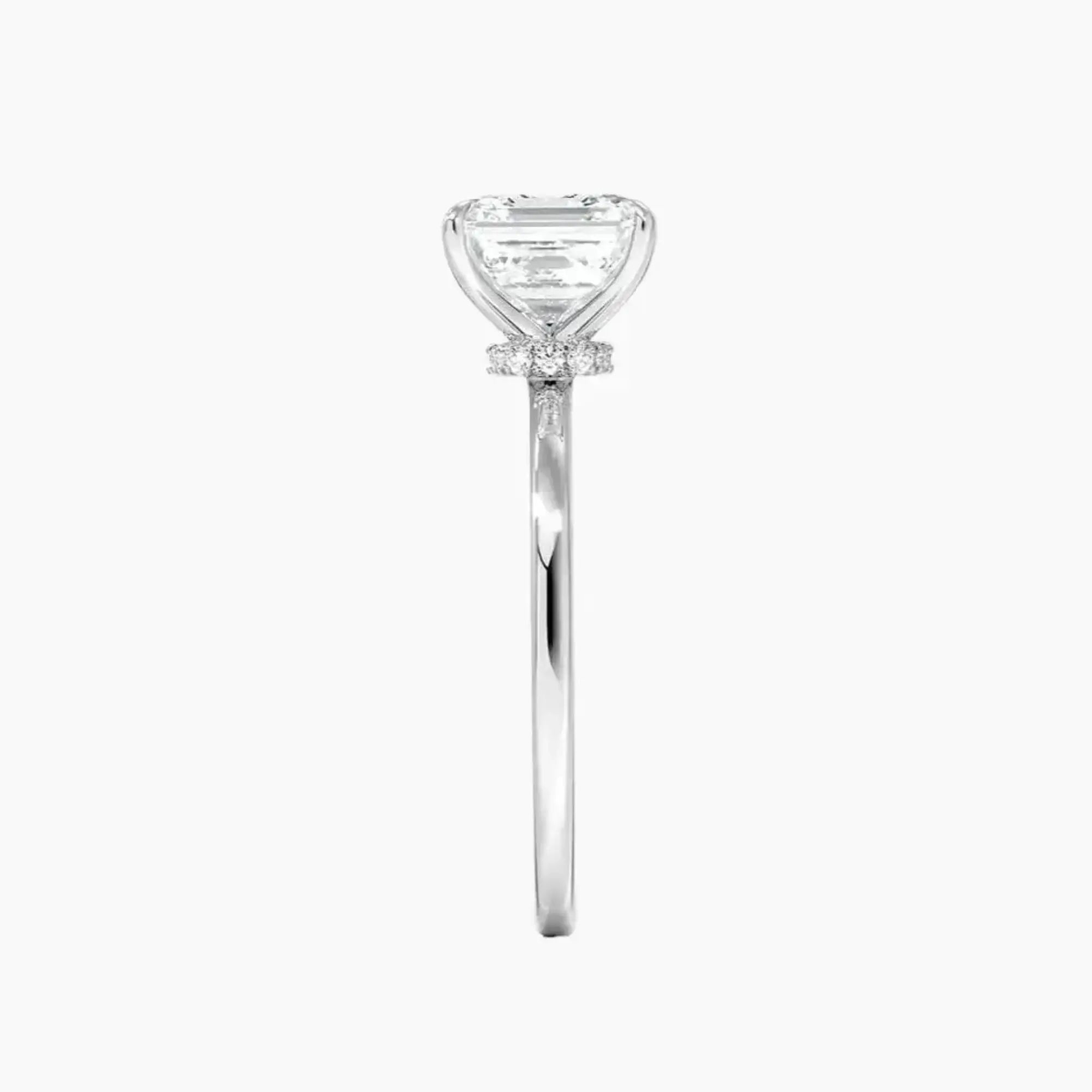 Giselle Asscher Hidden Halo 1 Carat Lab Grown Diamond Engagement Ring in 14K Rose Gold