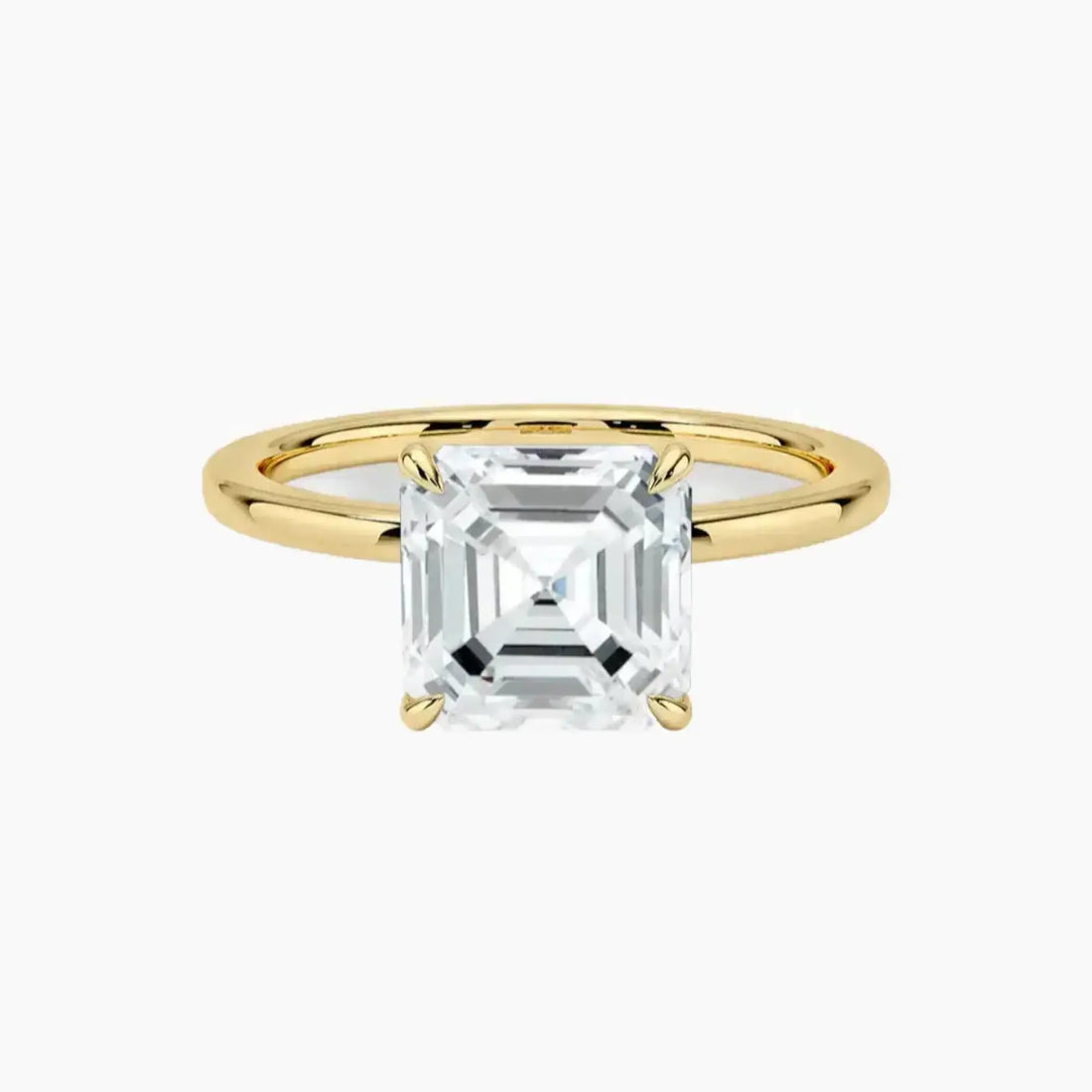 Giselle Asscher Hidden Halo Diamond Ring Setting in 14K Rose Gold