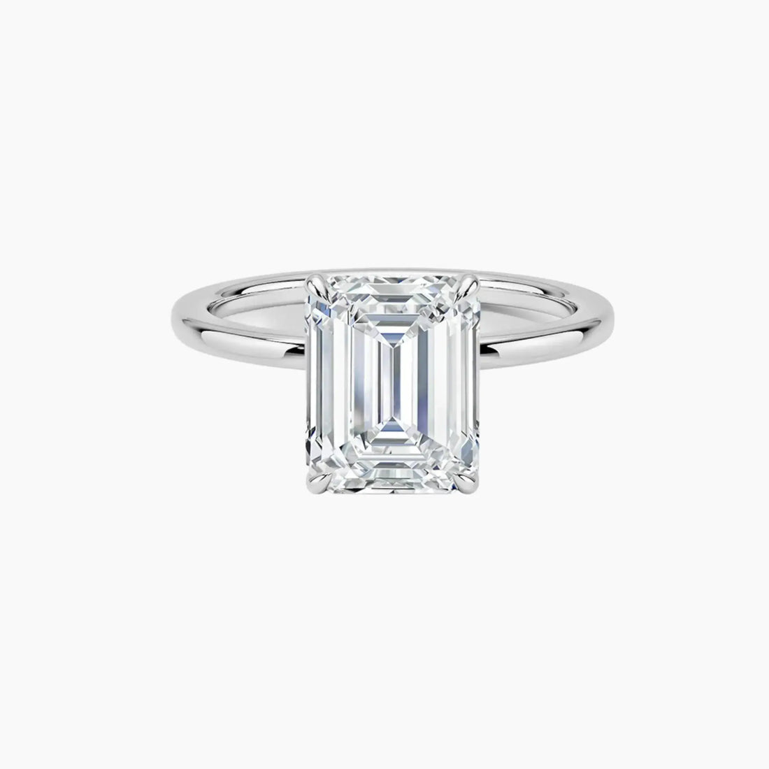 Giselle Emerald Hidden Halo 1.5 Carat Lab Grown Diamond Engagement Ring in 14K Yellow Gold