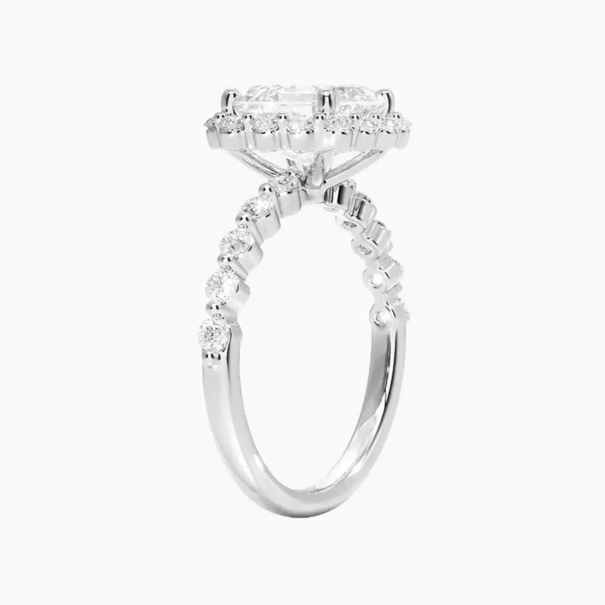 Anthea Asscher Designer 1 Carat Lab Grown Diamond Engagement Ring in 18K Rose Gold