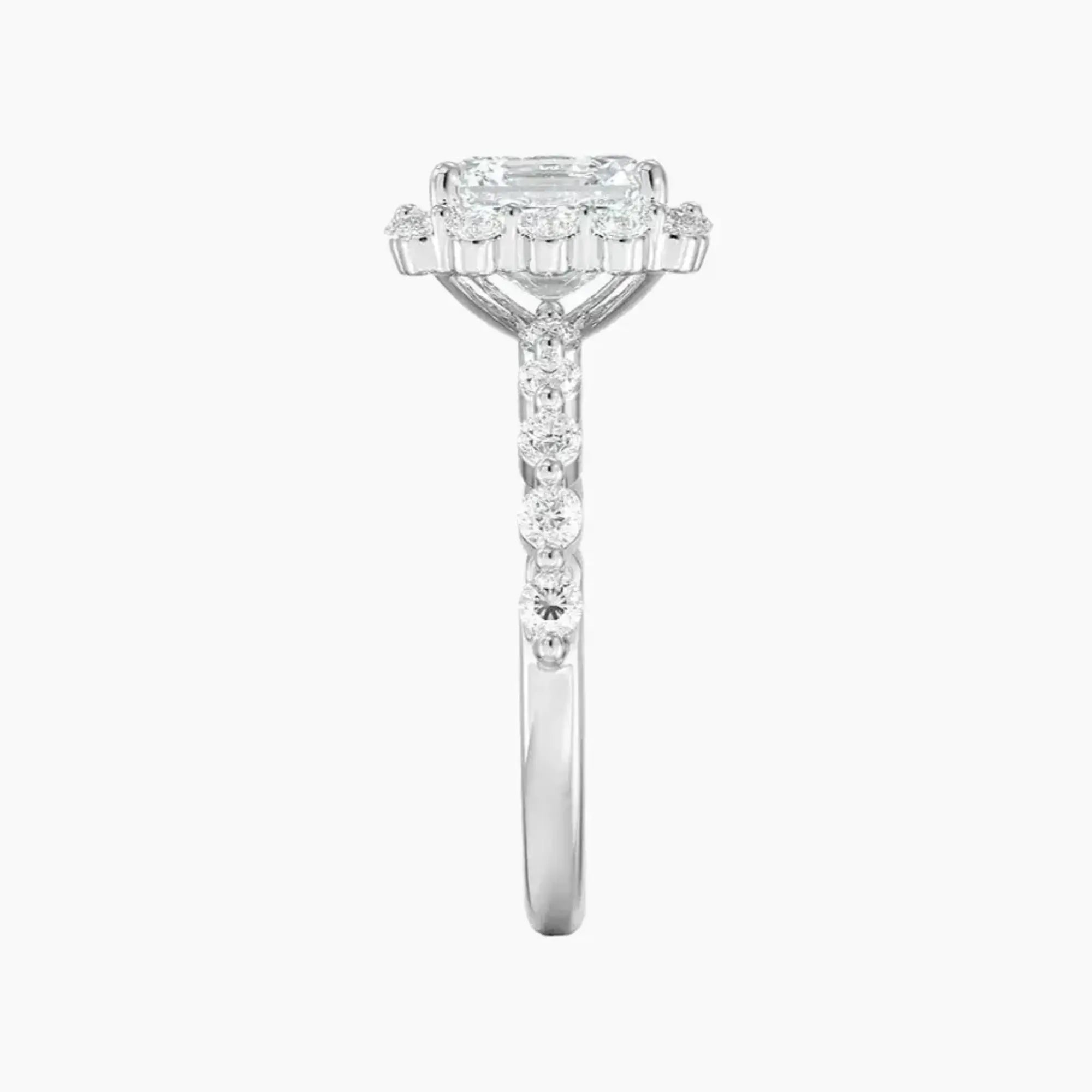 Anthea Asscher Designer 1.5 Carat Lab Grown Diamond Engagement Ring in 18K Yellow Gold