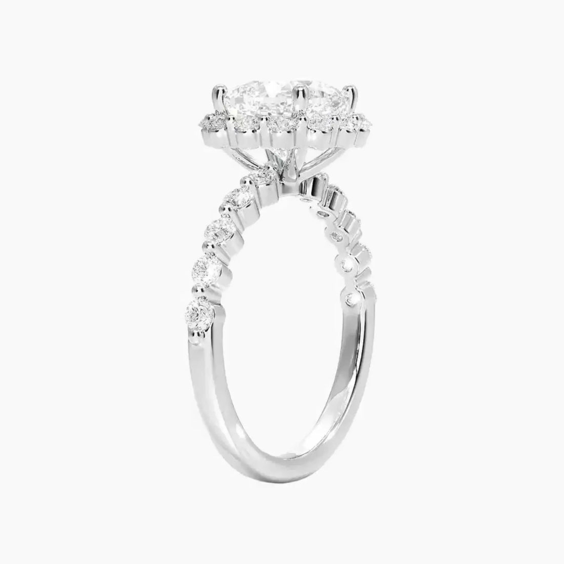 Anthea Cushion Designer Diamond Ring Setting in 14K Yellow Gold