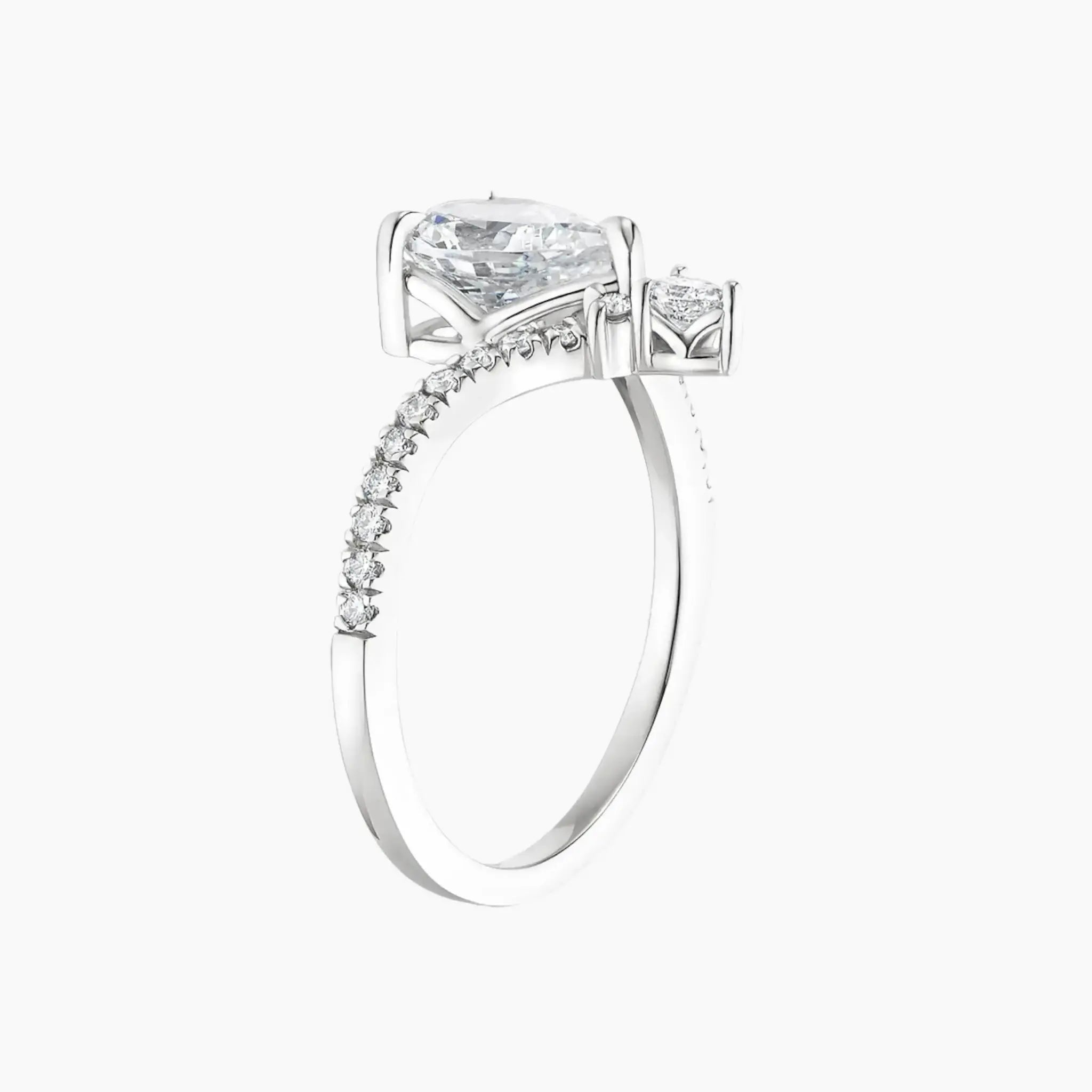 Esme Marquise Designer 2.5 Carat Lab Grown Diamond Engagement Ring in 18K Yellow Gold