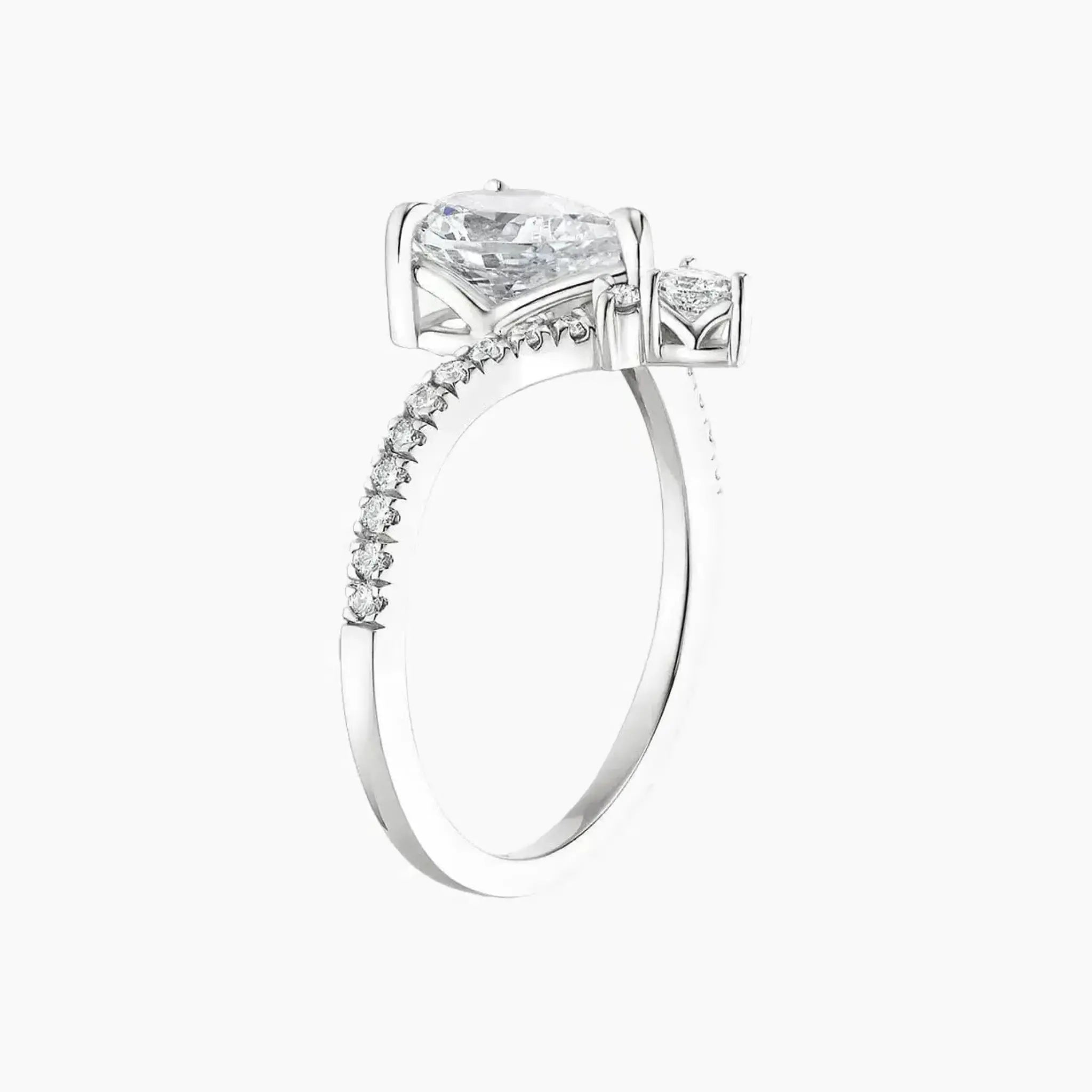 Esme Princess Designer Diamond Ring Setting in 14K Yellow Gold