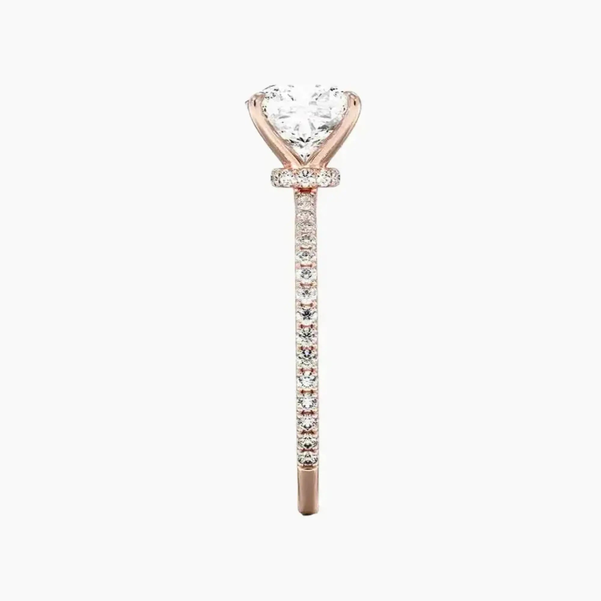 Adalia Cushion Designer 2.5 Carat Lab Grown Diamond Engagement Ring in 18K Yellow Gold