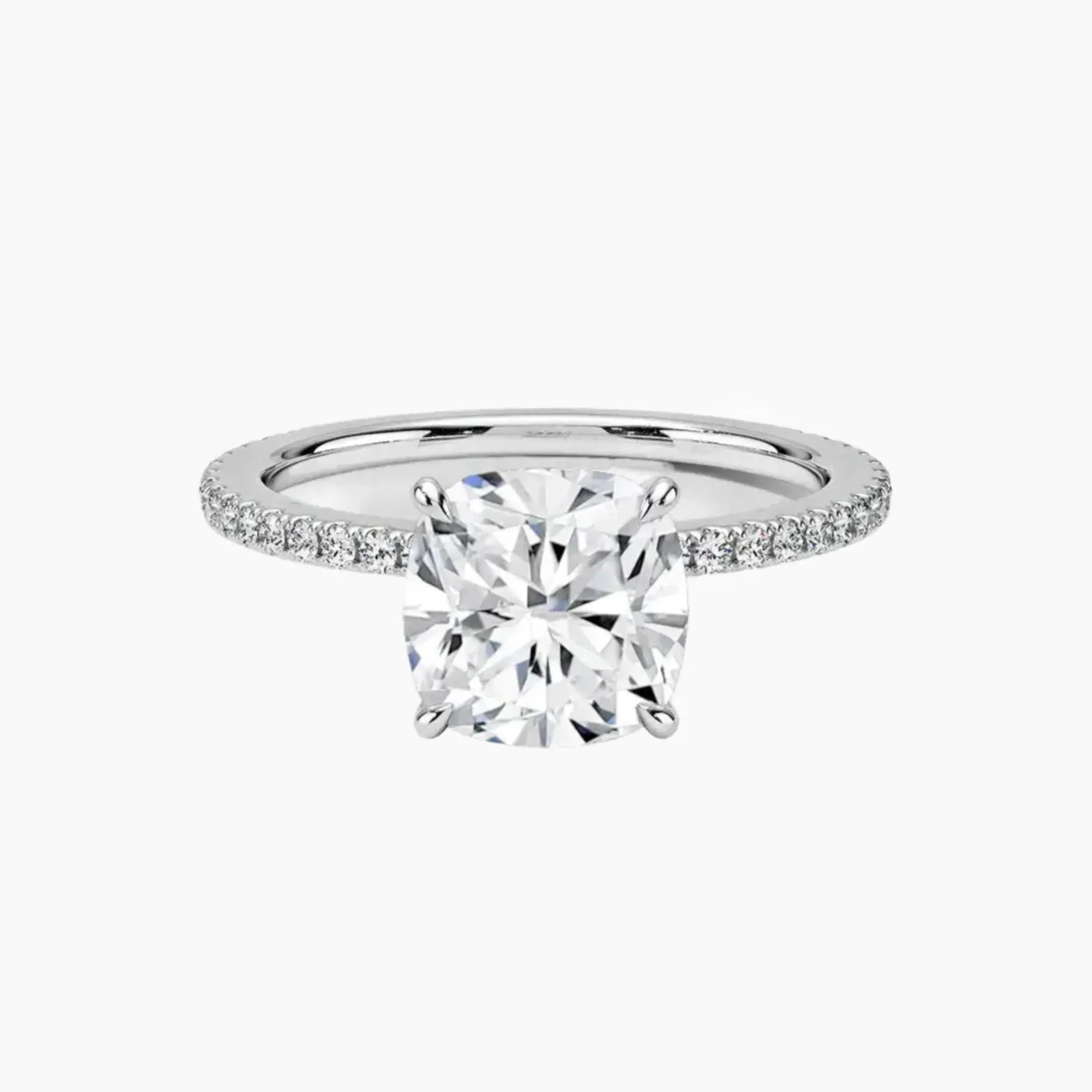 Adalia Cushion Designer 1 Carat Lab Grown Diamond Engagement Ring in 14K Rose Gold