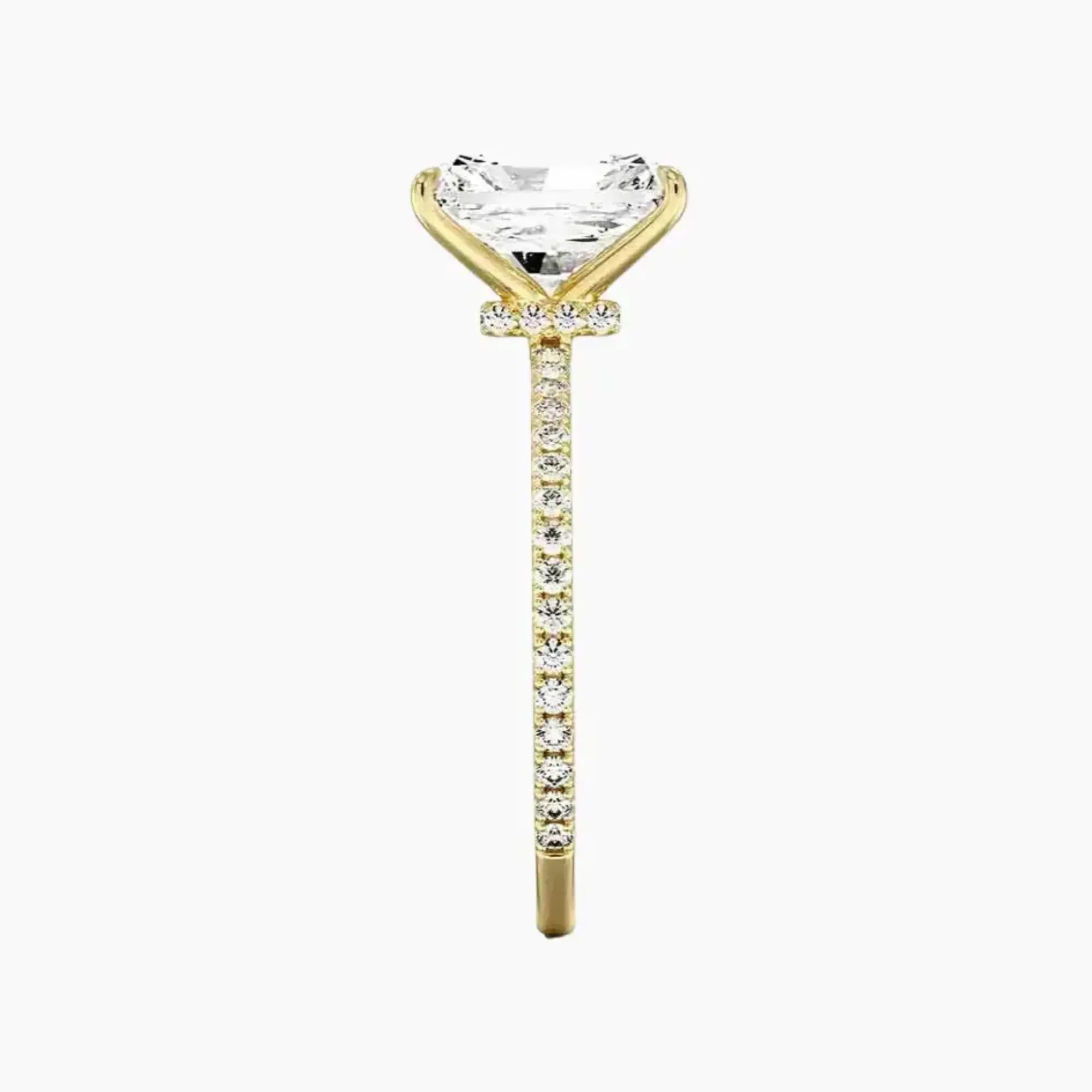 Adalia Radiant Designer 1 Carat Lab Grown Diamond Engagement Ring in 14K Rose Gold