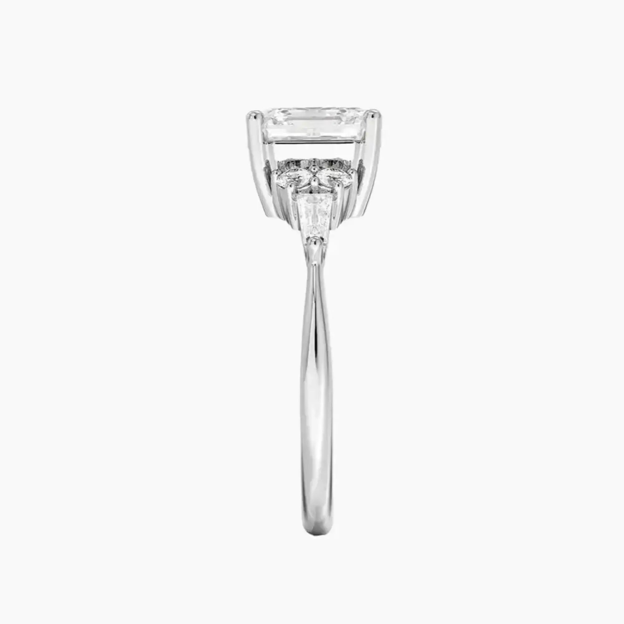 Jovana Asscher Designer 1 Carat Lab Grown Diamond Engagement Ring in 18K Rose Gold