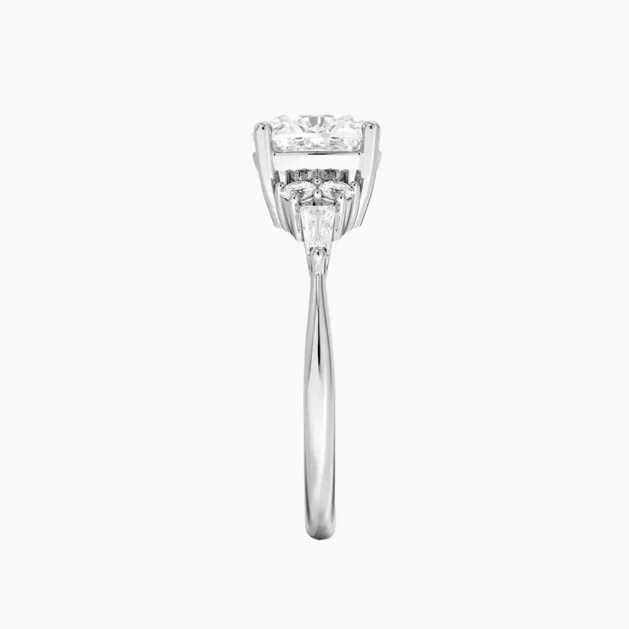 Jovana Cushion Designer 1.5 Carat Lab Grown Diamond Engagement Ring in 18K Rose Gold
