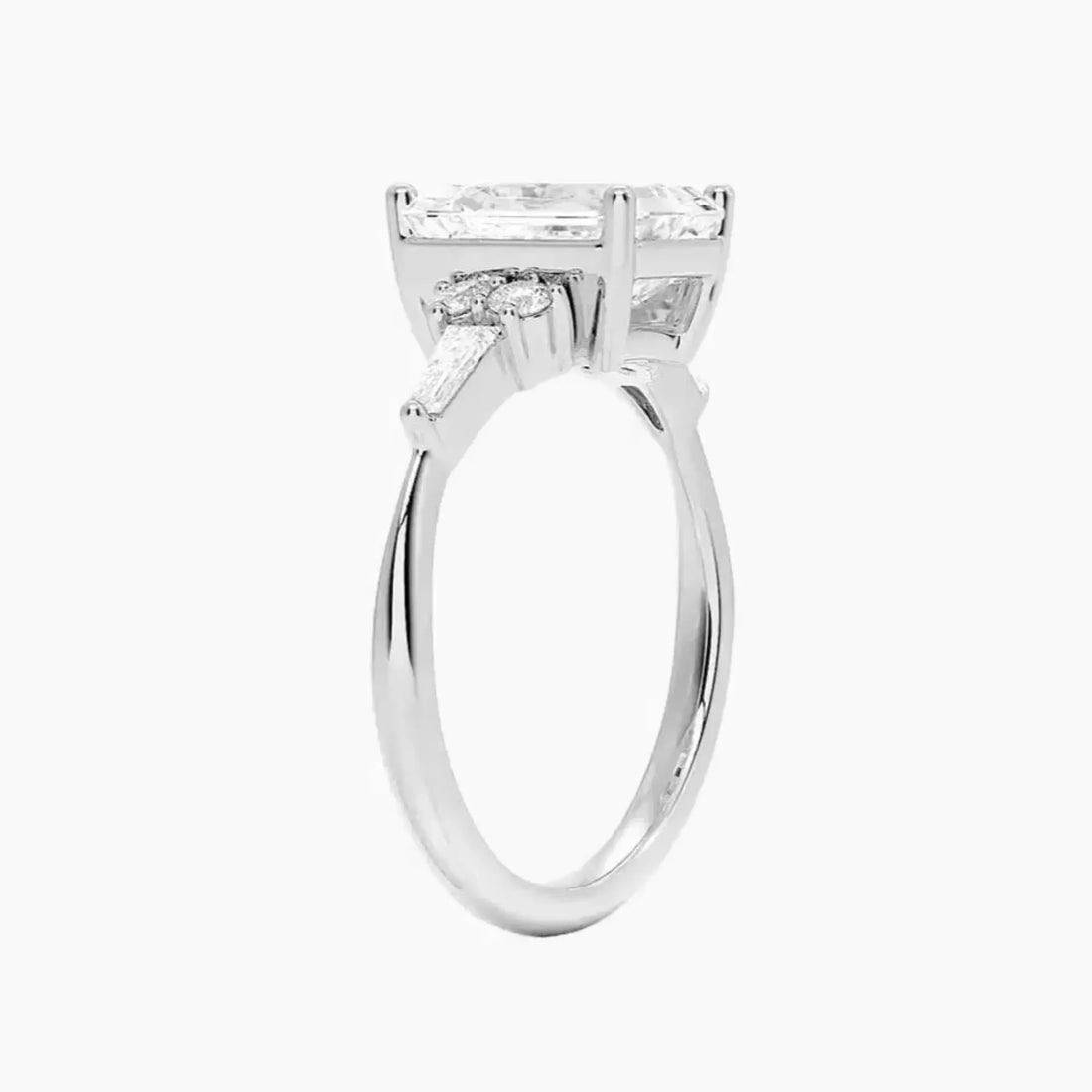 Jovana Emerald Designer 1 Carat Lab Grown Diamond Engagement Ring in 18K Yellow Gold