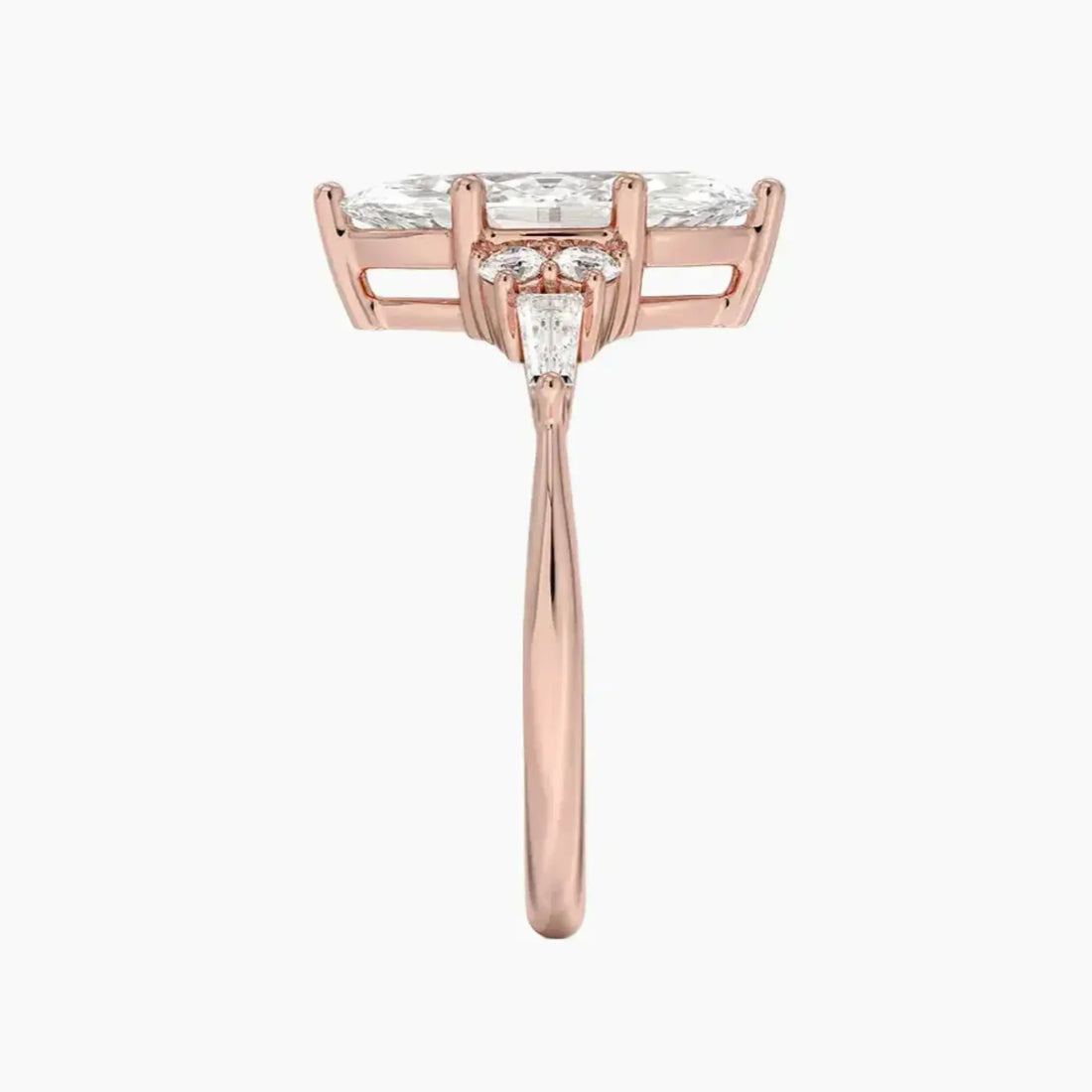 Jovana Marquise Designer 1 Carat Lab Grown Diamond Engagement Ring in 18K White Gold