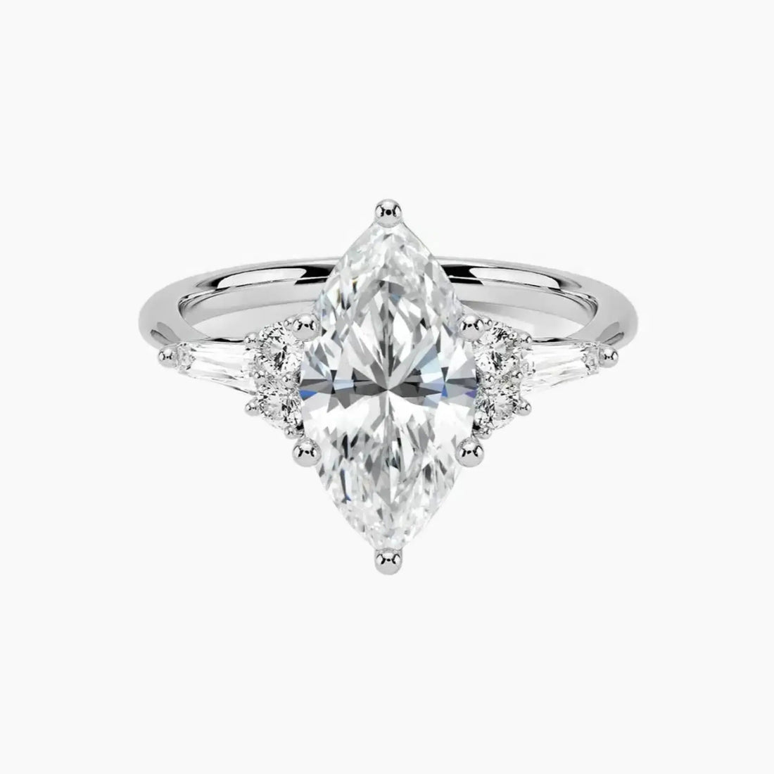 Jovana Marquise Designer Diamond Ring Setting in 14K Yellow Gold
