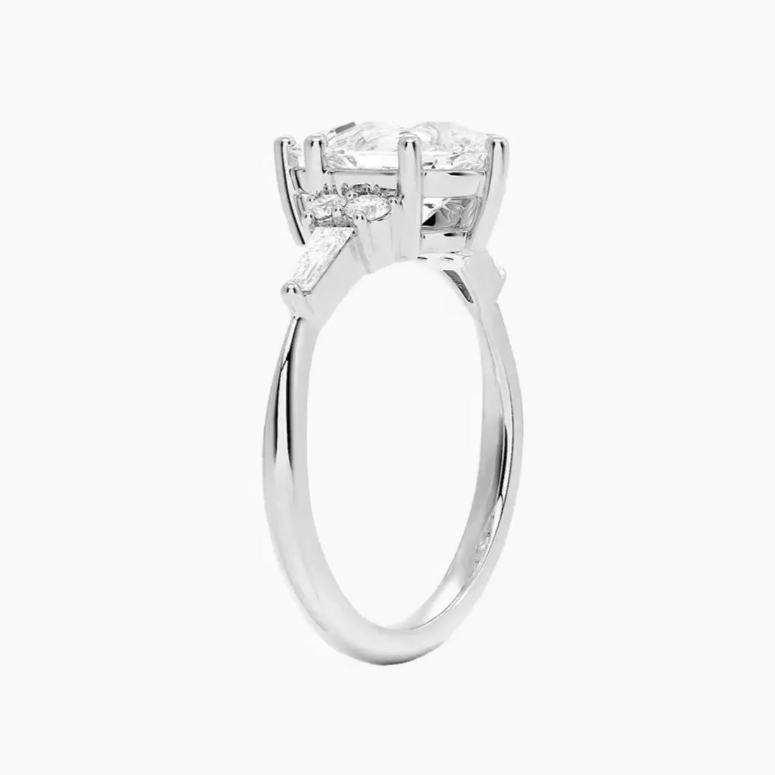 Jovana Pear Designer Diamond Ring Setting in 18K Yellow Gold