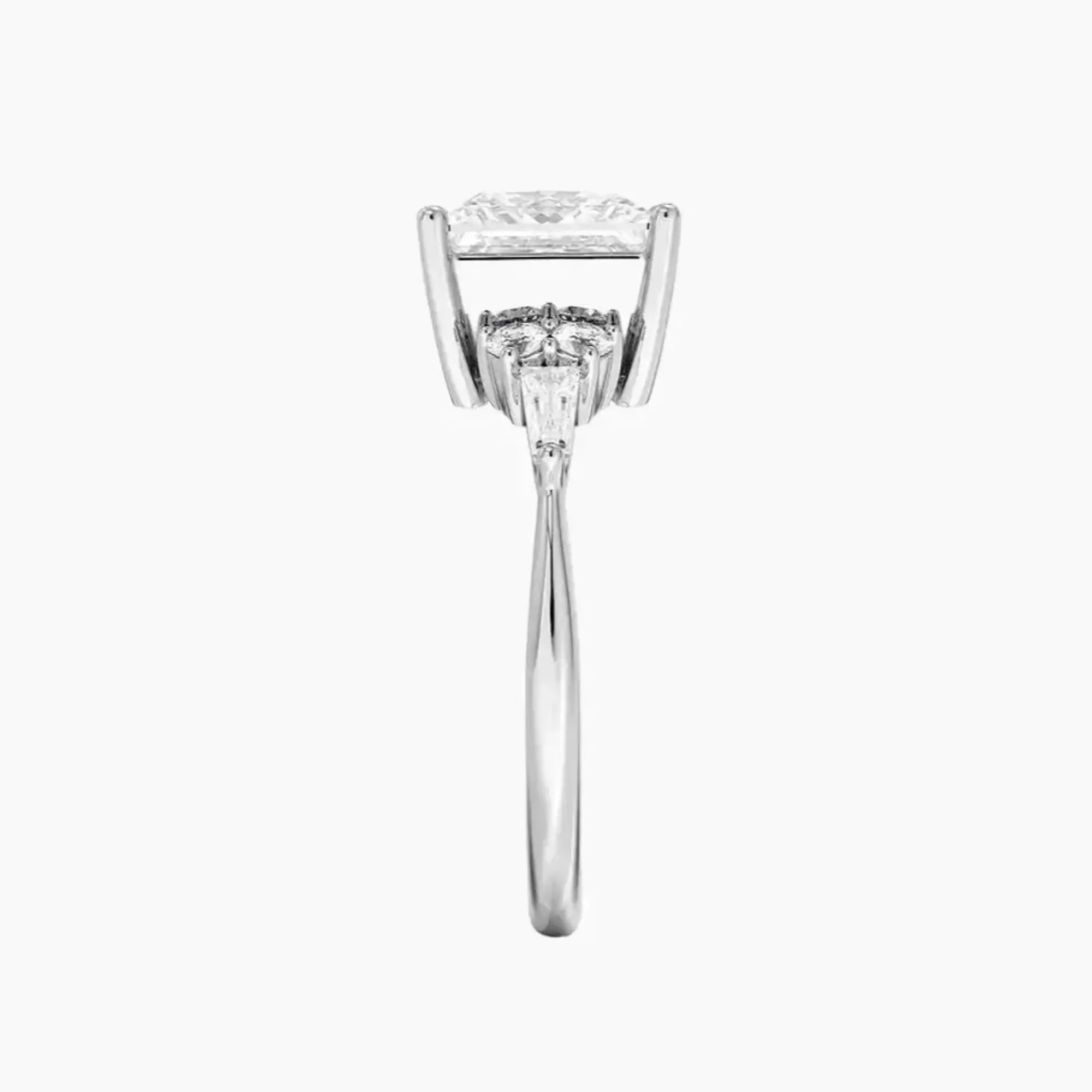 Jovana Princess Designer 2 Carat Lab Grown Diamond Engagement Ring in 14K White Gold