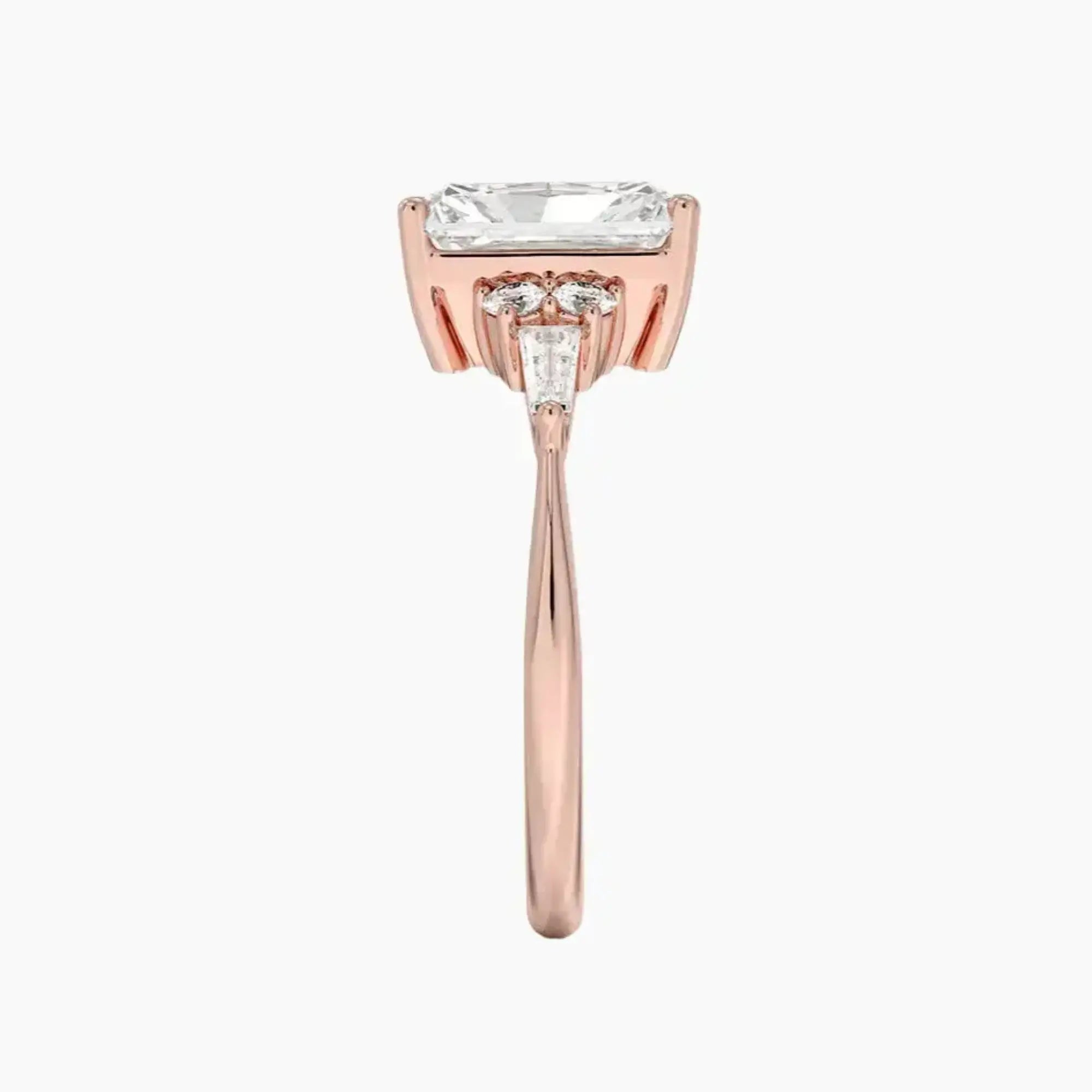 Jovana Radiant Designer 2 Carat Lab Grown Diamond Engagement Ring in 18K White Gold
