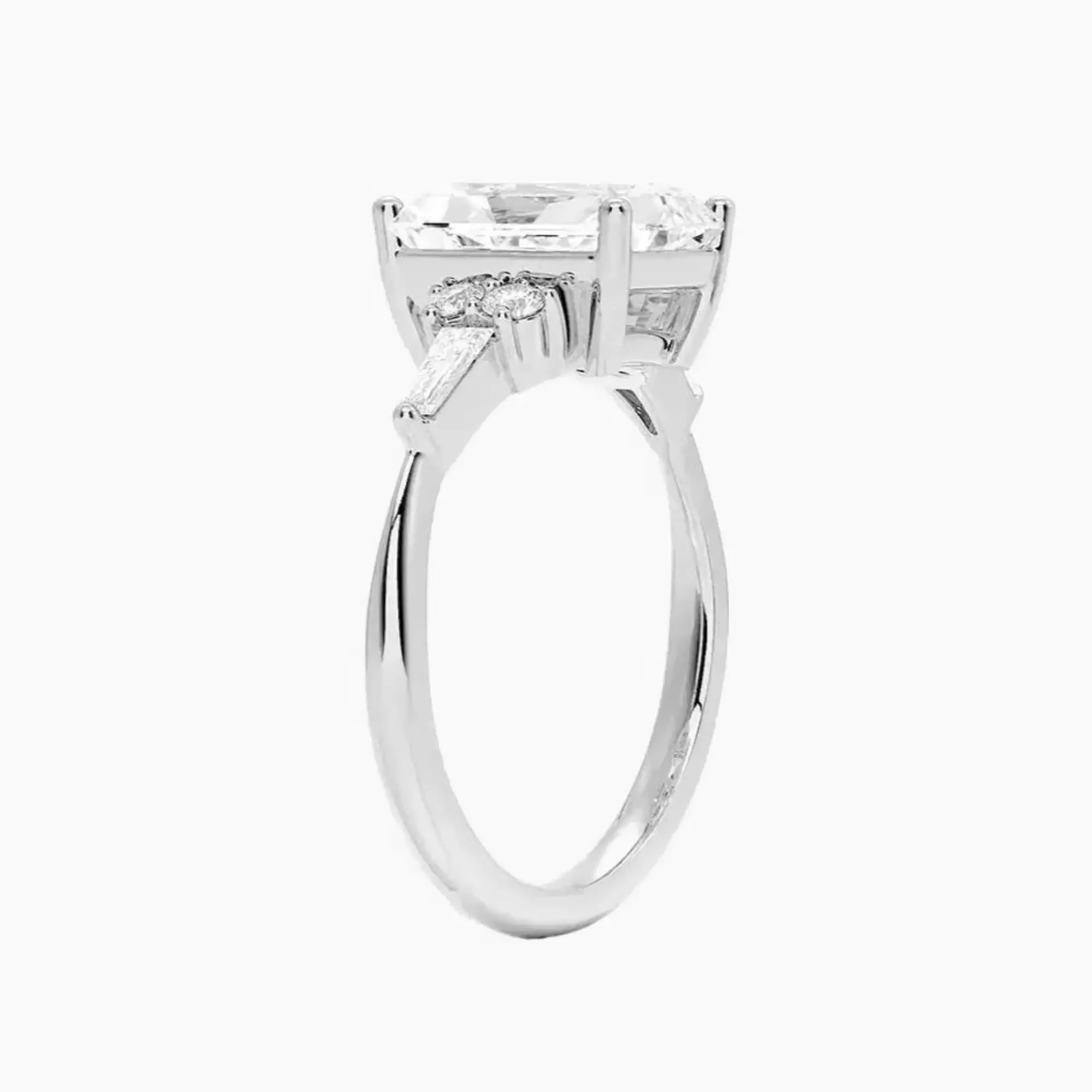 Jovana Radiant Designer 1 Carat Lab Grown Diamond Engagement Ring in 14K Yellow Gold