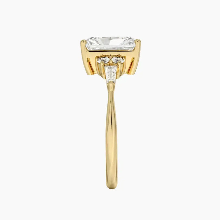 Jovana Radiant Designer 1.5 Carat Lab Grown Diamond Engagement Ring in 18K Rose Gold