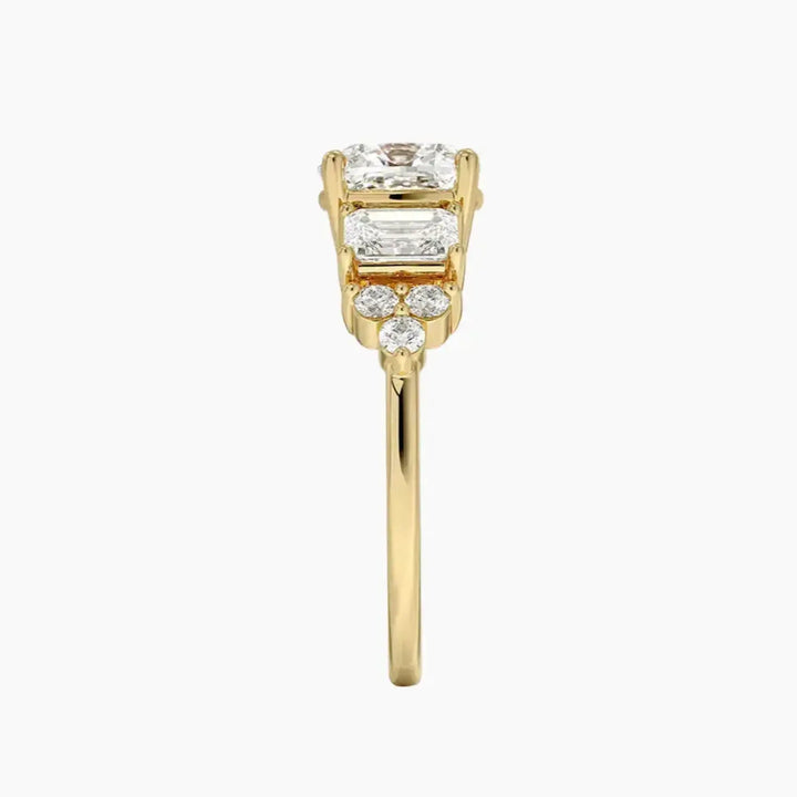 Kaiya Cushion Designer 2 Carat Lab Grown Diamond Engagement Ring in 18K Rose Gold