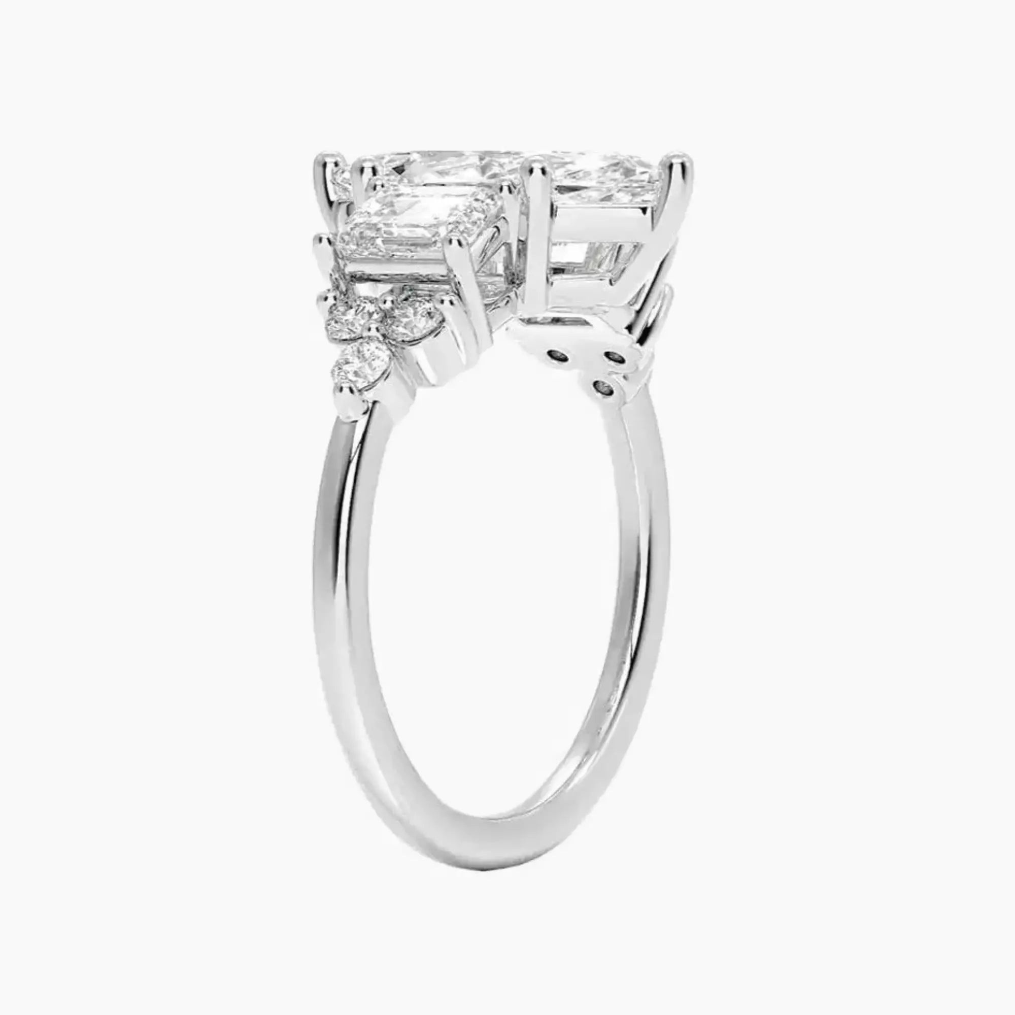 Kaiya Marquise Designer 1.5 Carat Lab Grown Diamond Engagement Ring in 14K Rose Gold