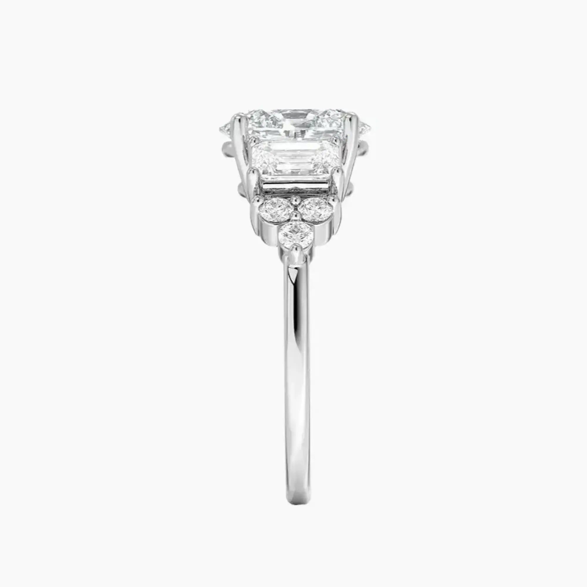 Kaiya Oval Designer 1 Carat Lab Grown Diamond Engagement Ring in 14K Rose Gold