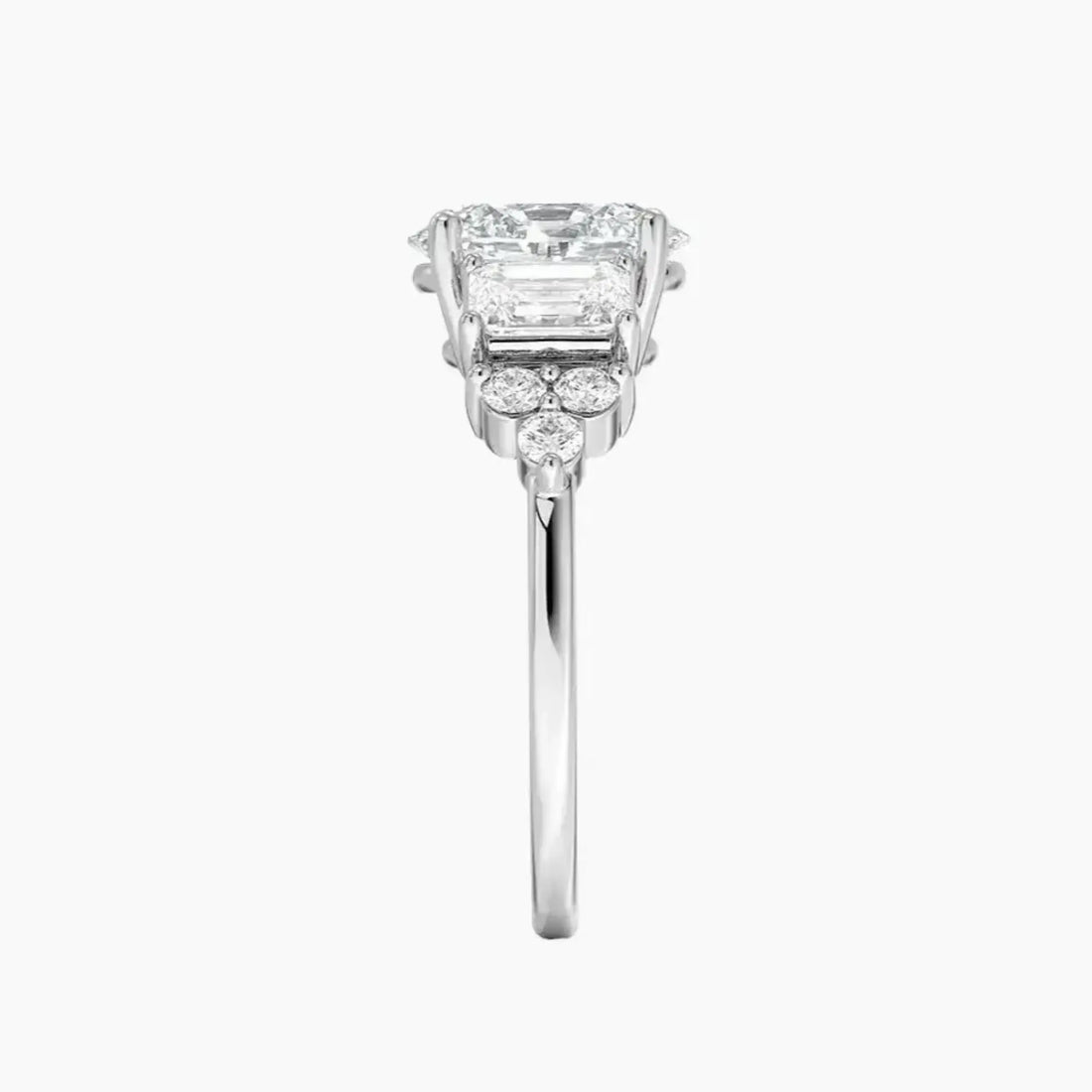Kaiya Oval Designer 2 Carat Lab Grown Diamond Engagement Ring in 14K Rose Gold