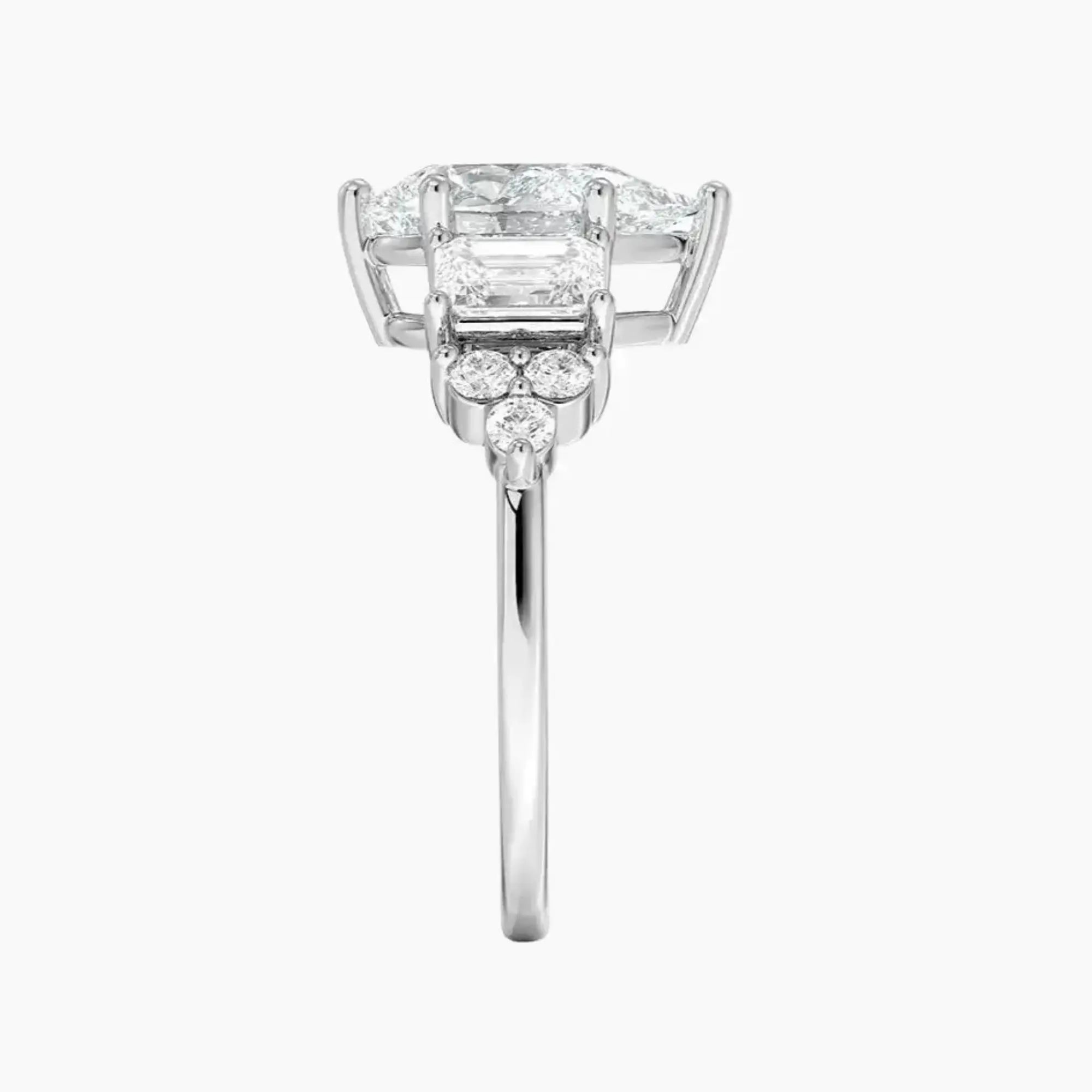 Kaiya Pear Designer 2 Carat Lab Grown Diamond Engagement Ring in 18K Rose Gold