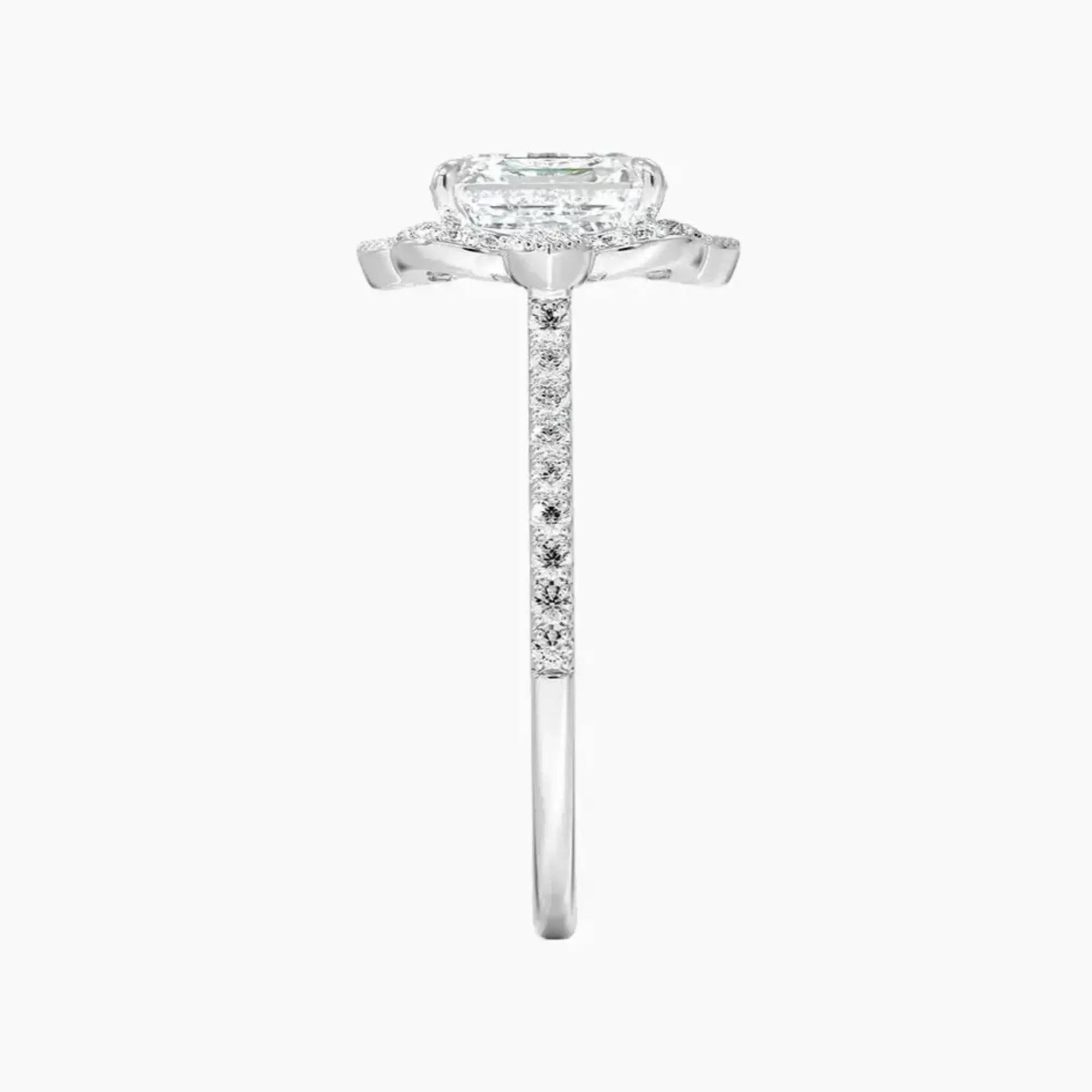 Ravenna Asscher 2 Carat Lab Grown Diamond Engagement Ring in 18K Rose Gold
