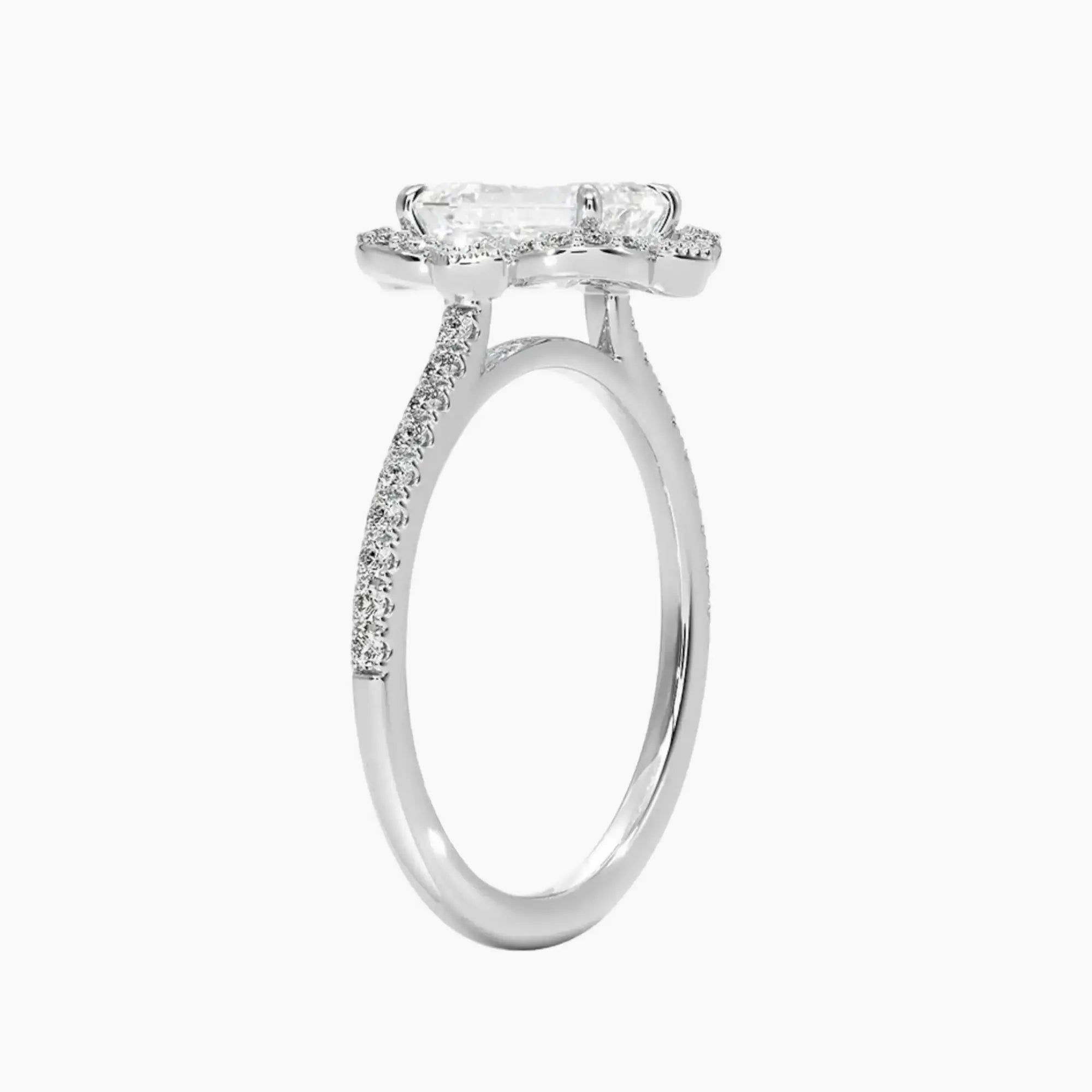 Ravenna Emerald 1.5 Carat Lab Grown Diamond Engagement Ring in 14K Yellow Gold