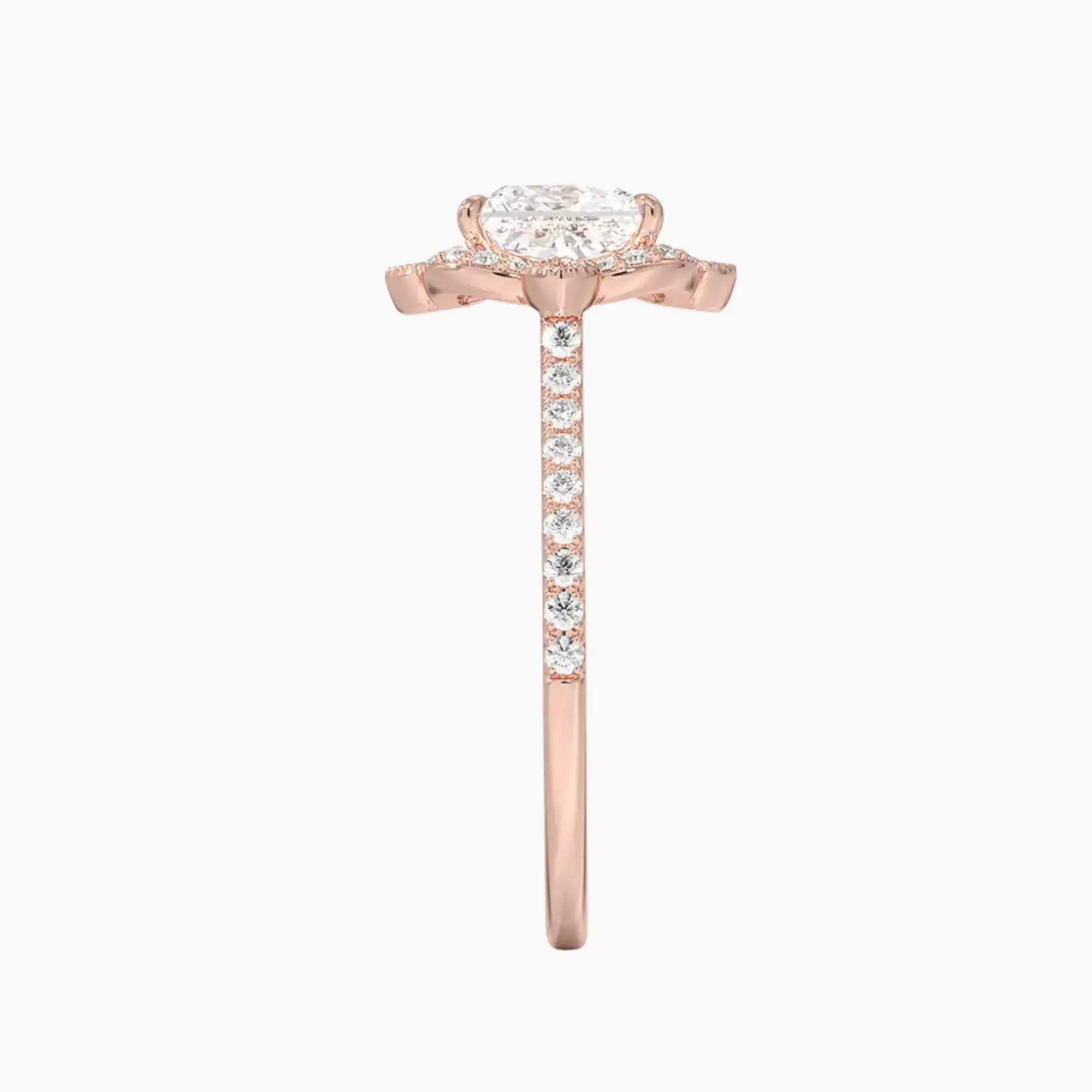 Ravenna Princess 2 Carat Lab Grown Diamond Engagement Ring in 18K White Gold