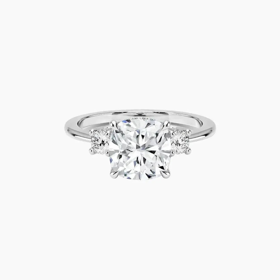 Seraphina Cushion Hidden Halo 1.5 Carat Lab Grown Diamond Engagement Ring in 14K Rose Gold