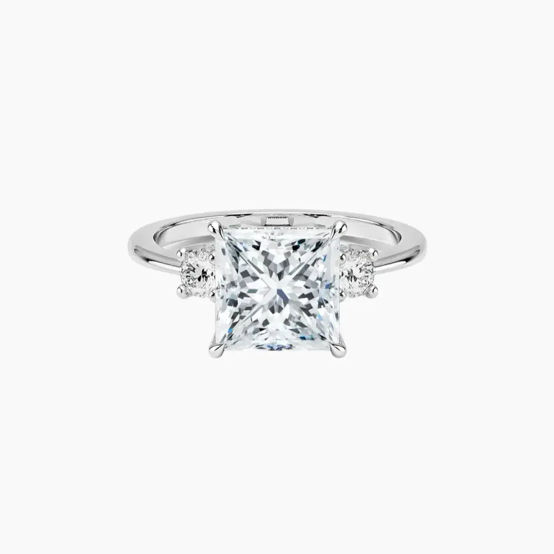 Seraphina Princess Hidden Halo 1.5 Carat Lab Grown Diamond Engagement Ring in 18K Yellow Gold