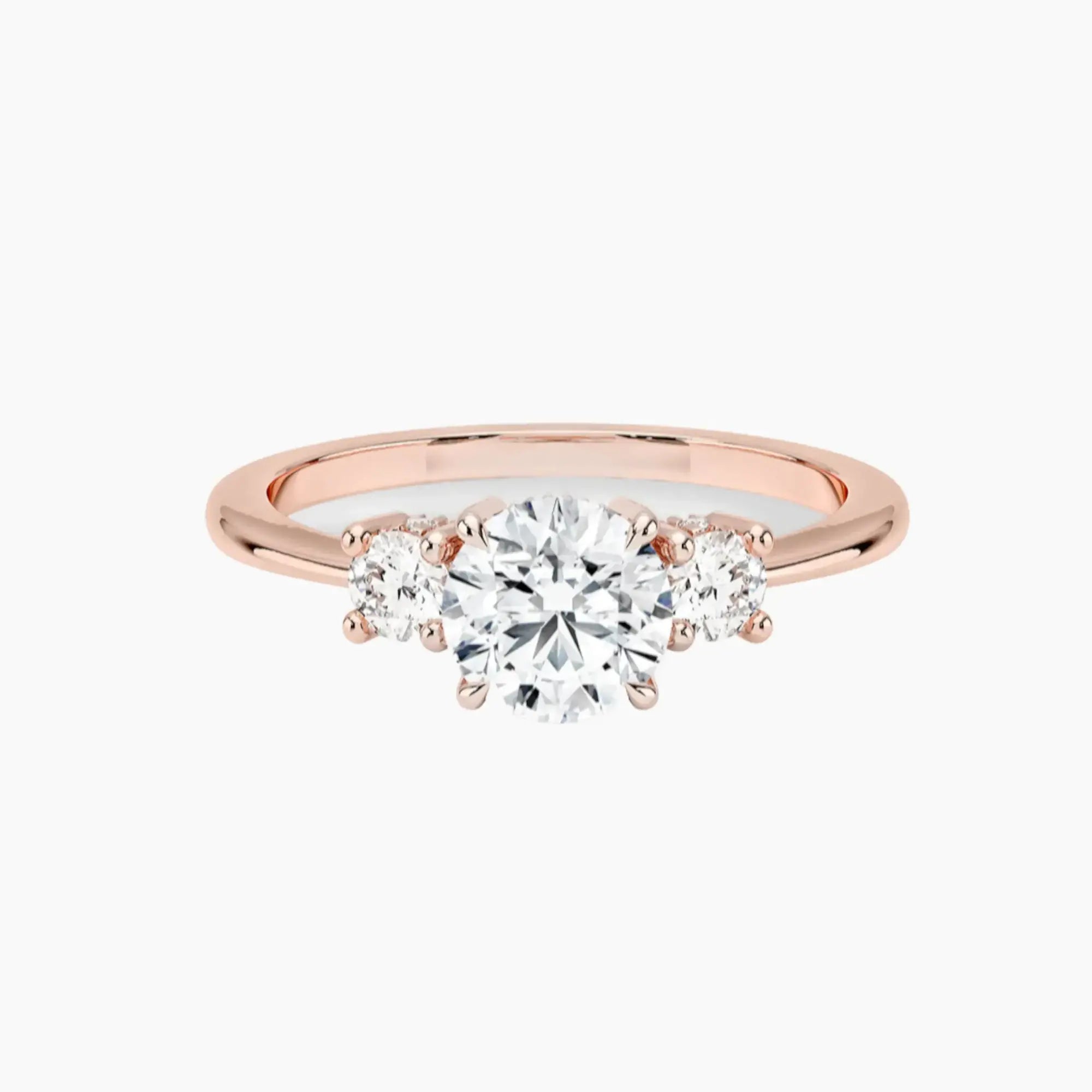 Seraphina Round Hidden Halo 2.5 Carat Lab Grown Diamond Engagement Ring in 18K Yellow Gold
