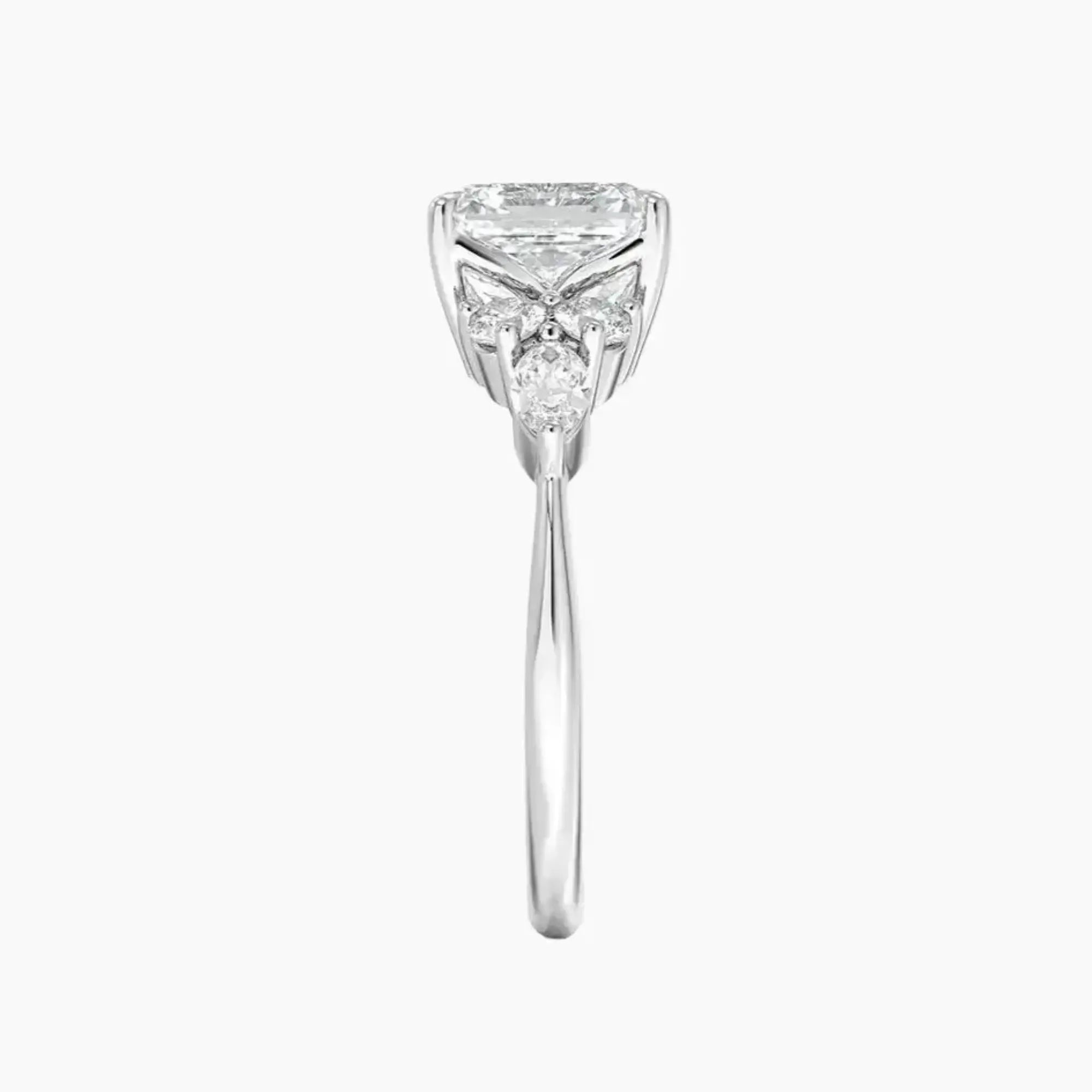 Ingrid Asscher Designer 1.5 Carat Lab Grown Diamond Engagement Ring in 18K Rose Gold